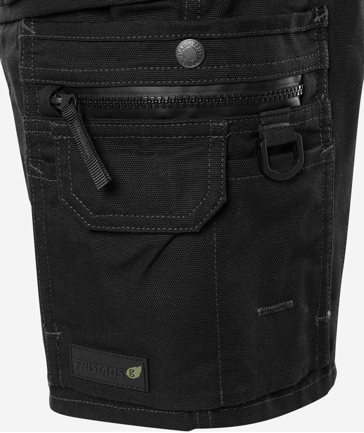 Fristads Green h&aring;ndverkershorts 2532 GCYD, Svart, large image number 6