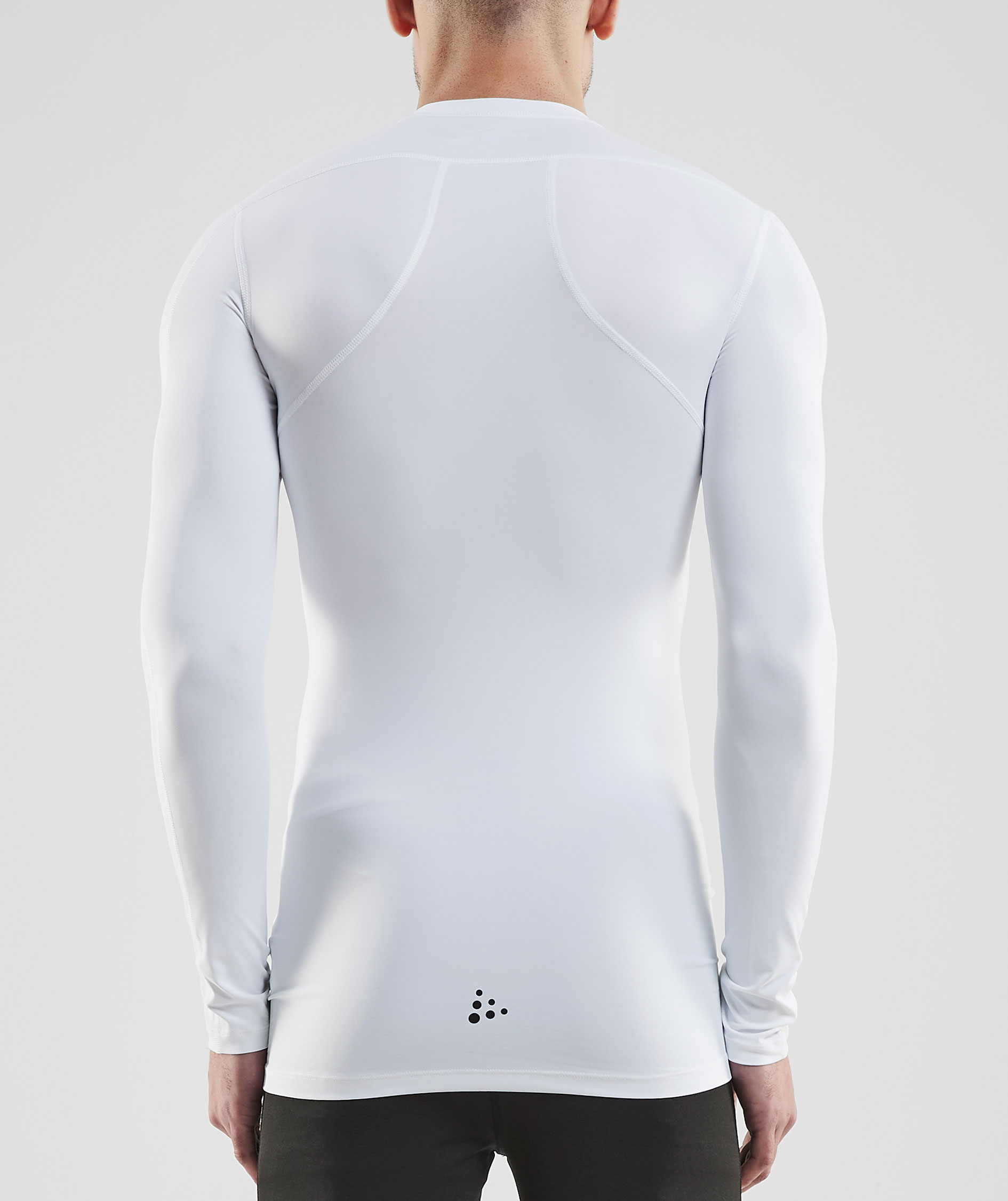 Craft Pro Control Compression l&aring;ng&auml;rmad T-shirt, White, large image number 2
