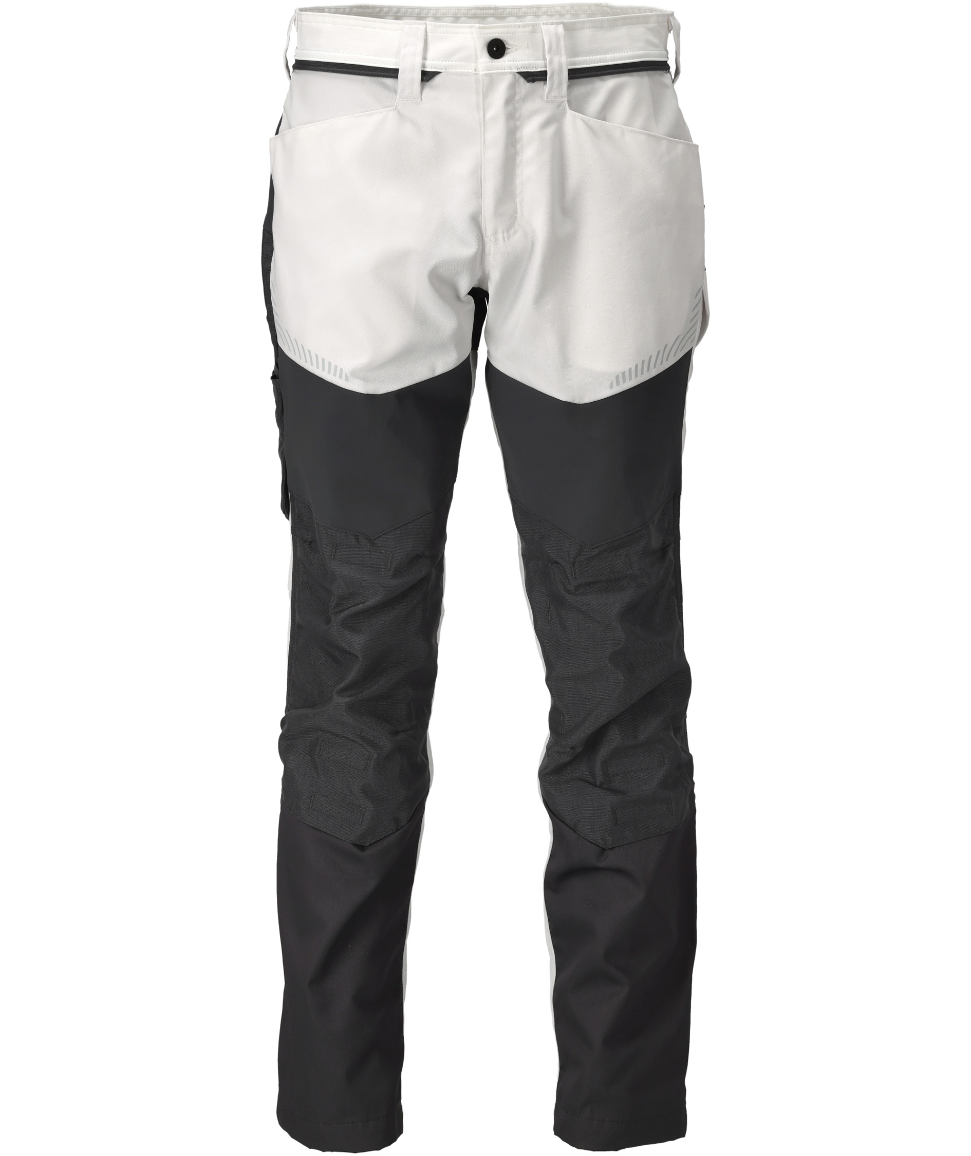 Mascot Customized arbeidsbukse, Hvit/Stengr&aring;, Hvit/Stengr&aring;, swatch