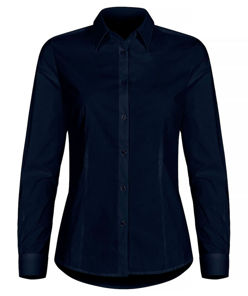 Clique Stretch Shirt dam, Dark navy