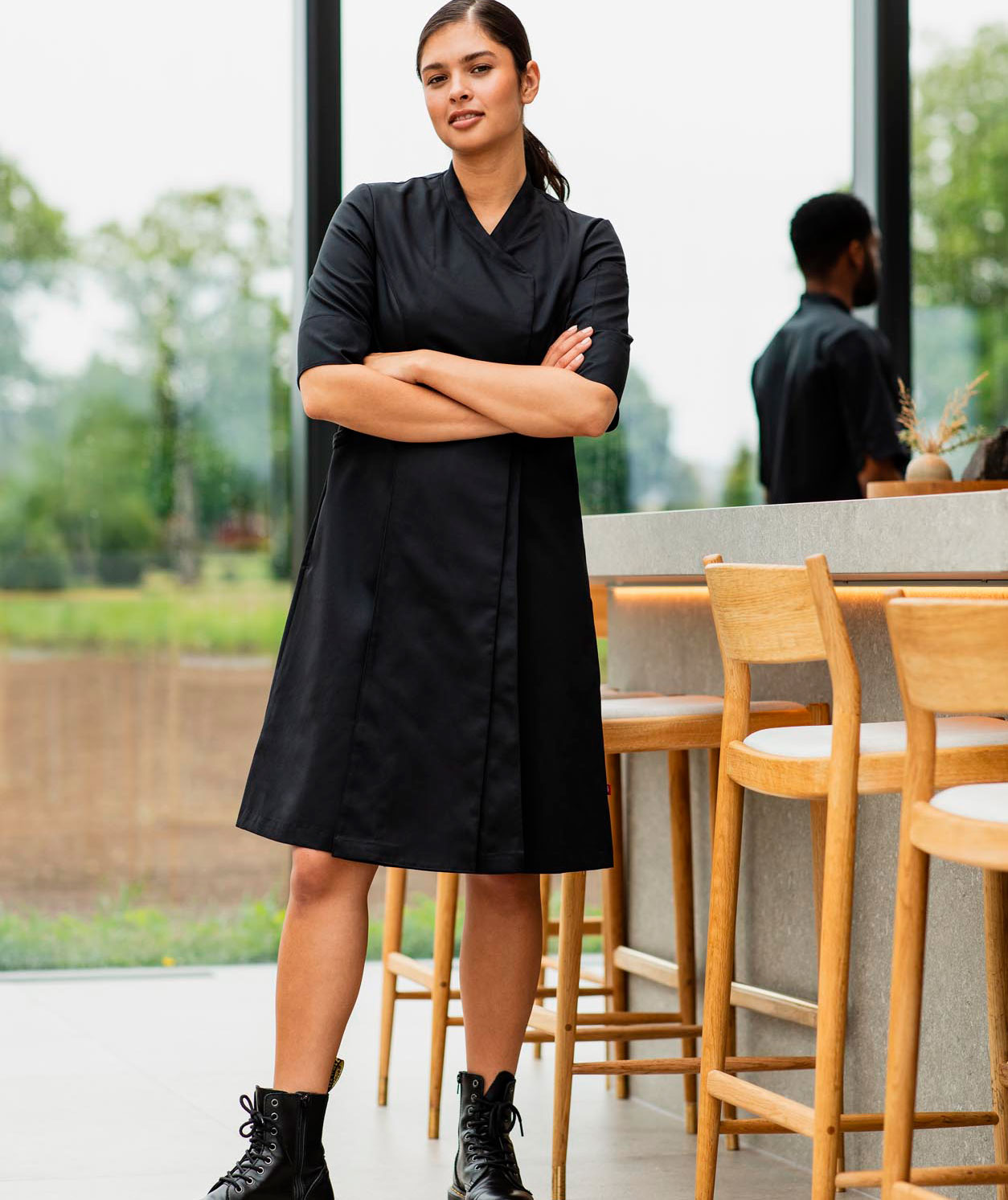 Segers 2504 stretch kl&auml;nning dam, Svart