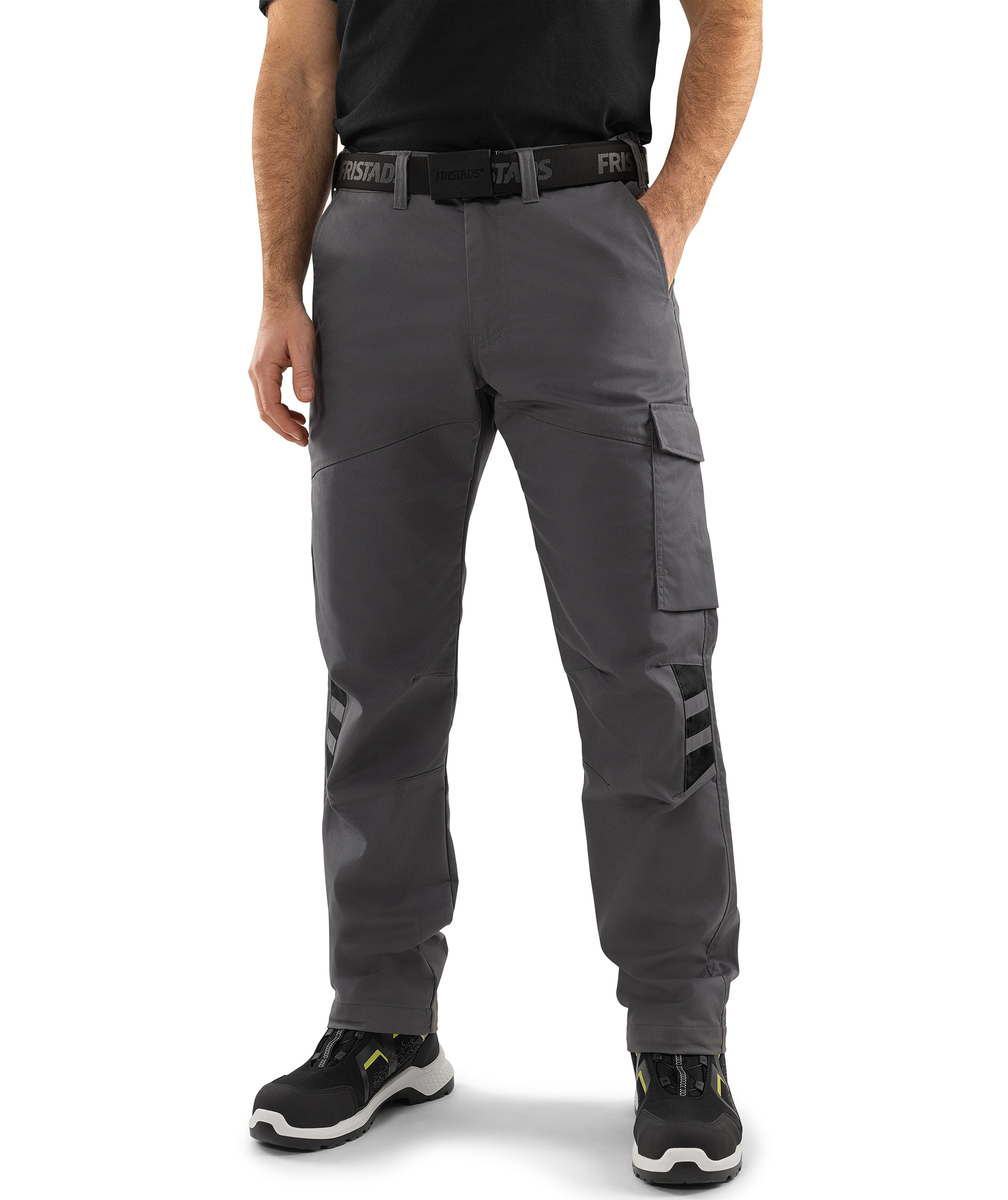 Fristads servicebukse 2930 GWM, Gr&aring;/Svart, large image number 2