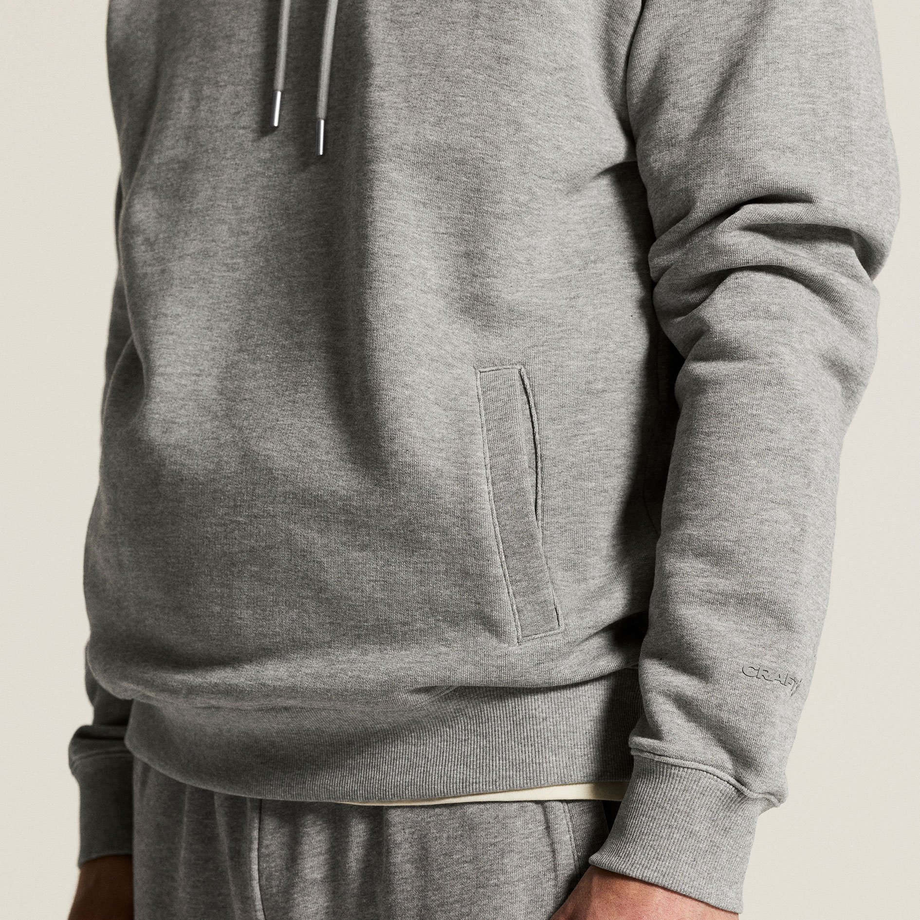 Craft Frequent hoodie, Grey melange, large image number 7