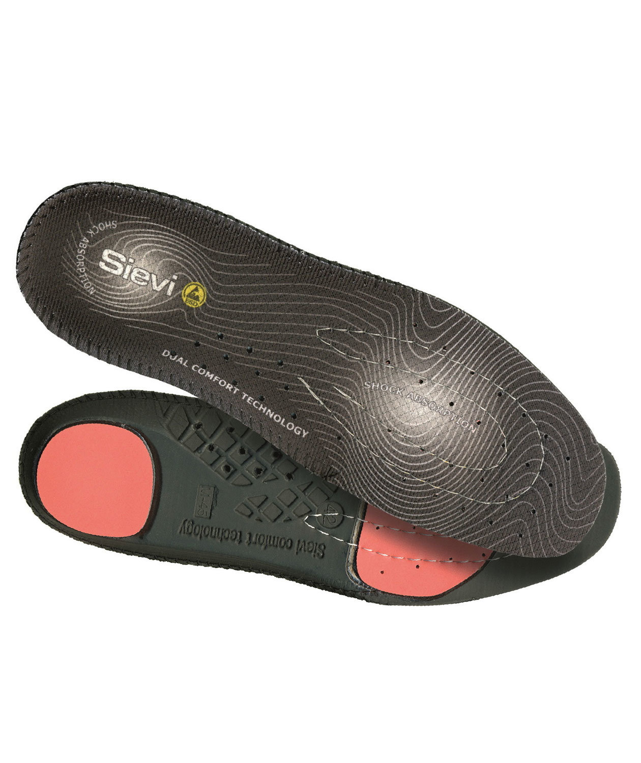 Sievi Dual Comfort inl&auml;ggssulor, Gr&aring;/Svart