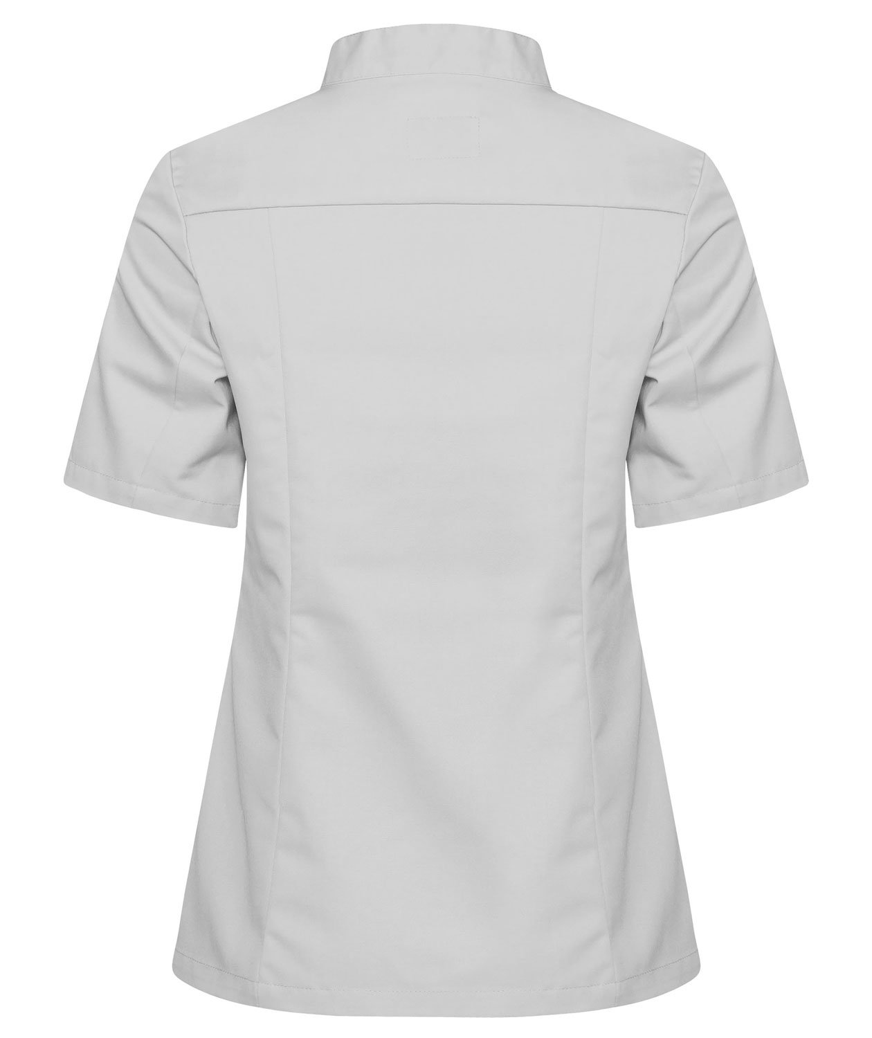 Segers kortermet dame kokkejakke, Lysegr&aring;