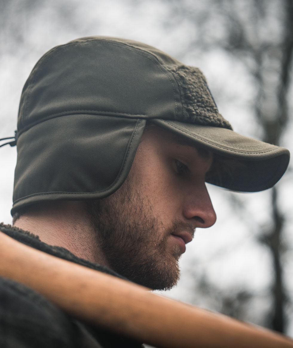 Seeland Teddy Fold Down Kappe, Pine green