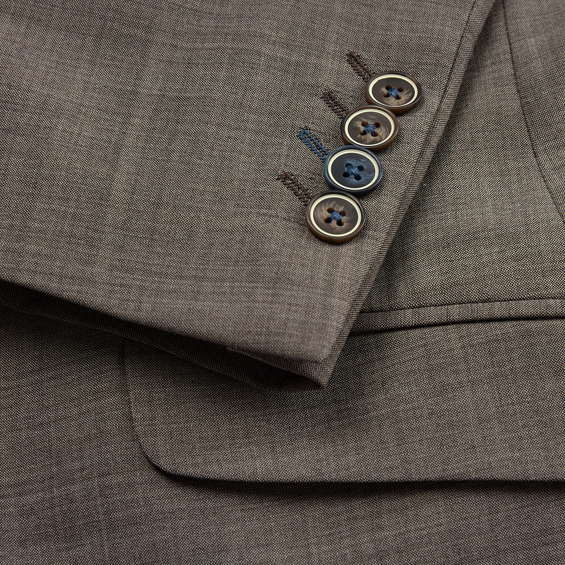 Sunwill Modern fit blazer, Tobacco, large image number 7