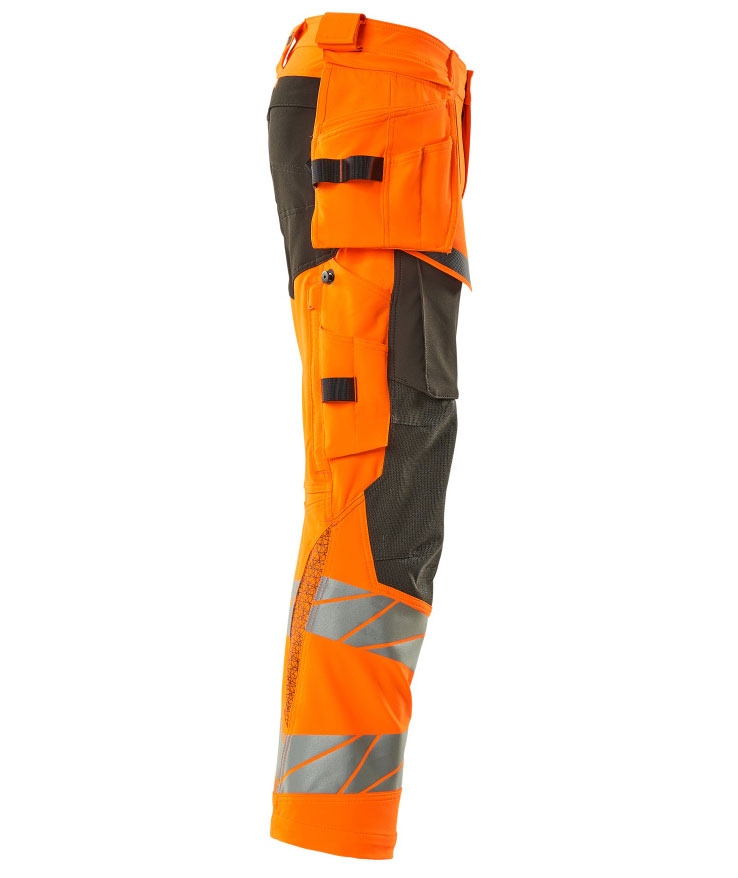 Mascot Accelerate Safe Handwerkerhose Full stretch, Hi-vis Orange/Dunkles Anthrazit, large image number 2