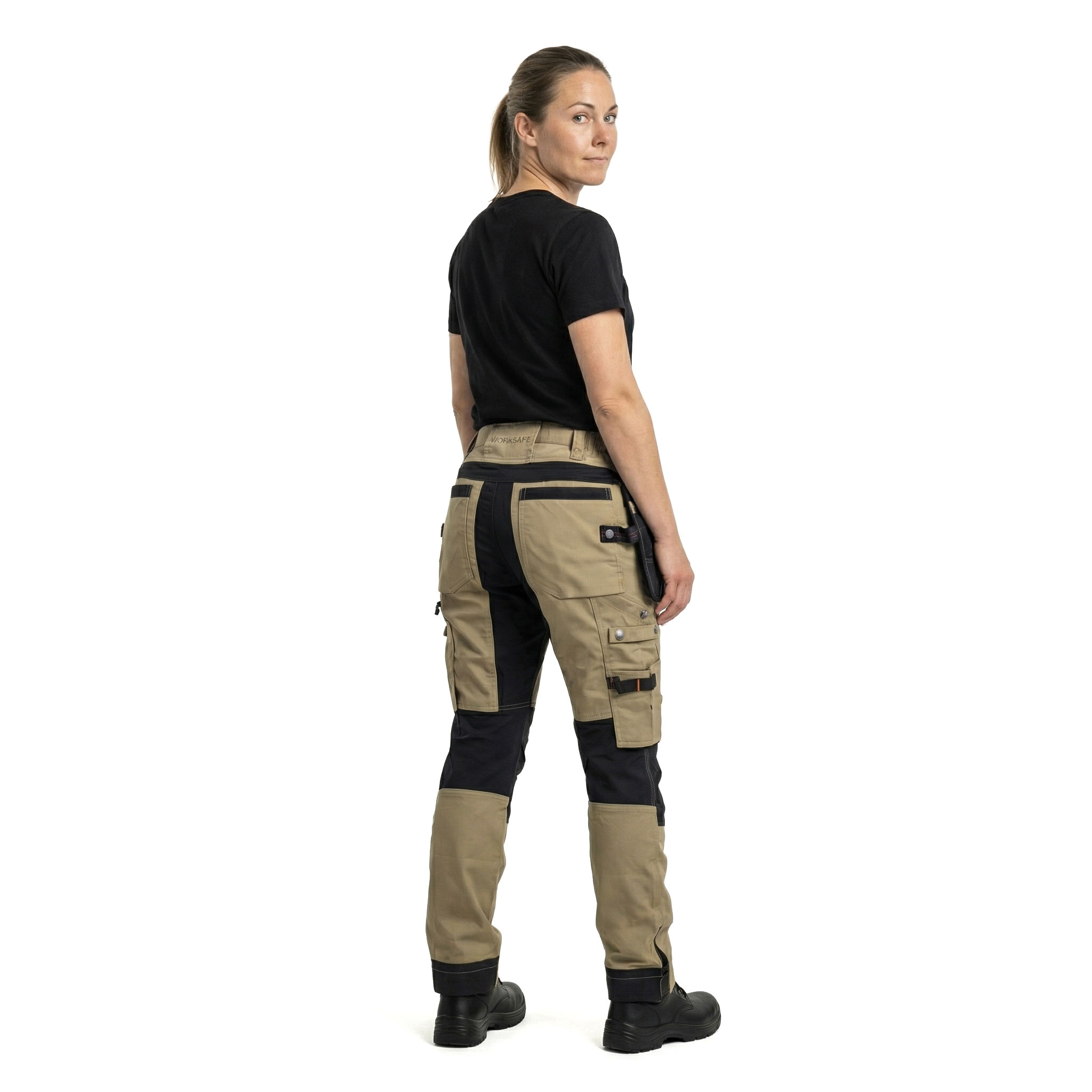 Worksafe women's craftsman trousers, Khaki, large image number 3