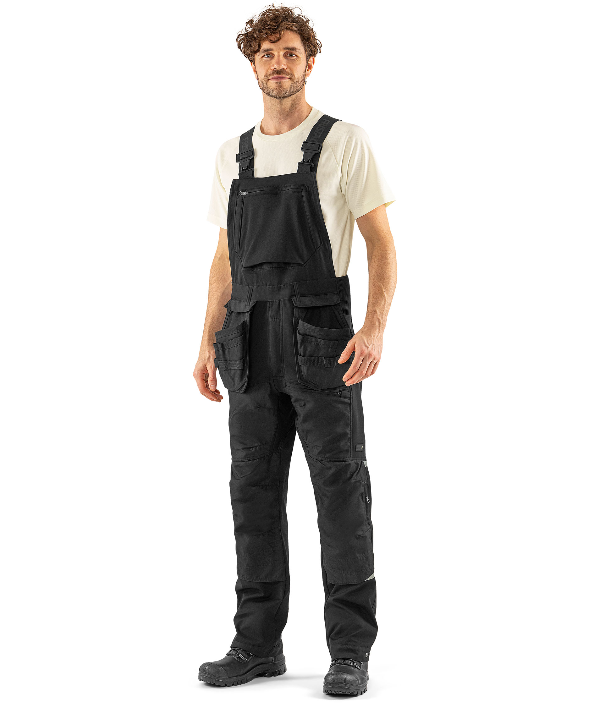 Fristads hantverksh&auml;ngselbyxa 1830 GSTT full stretch, Svart