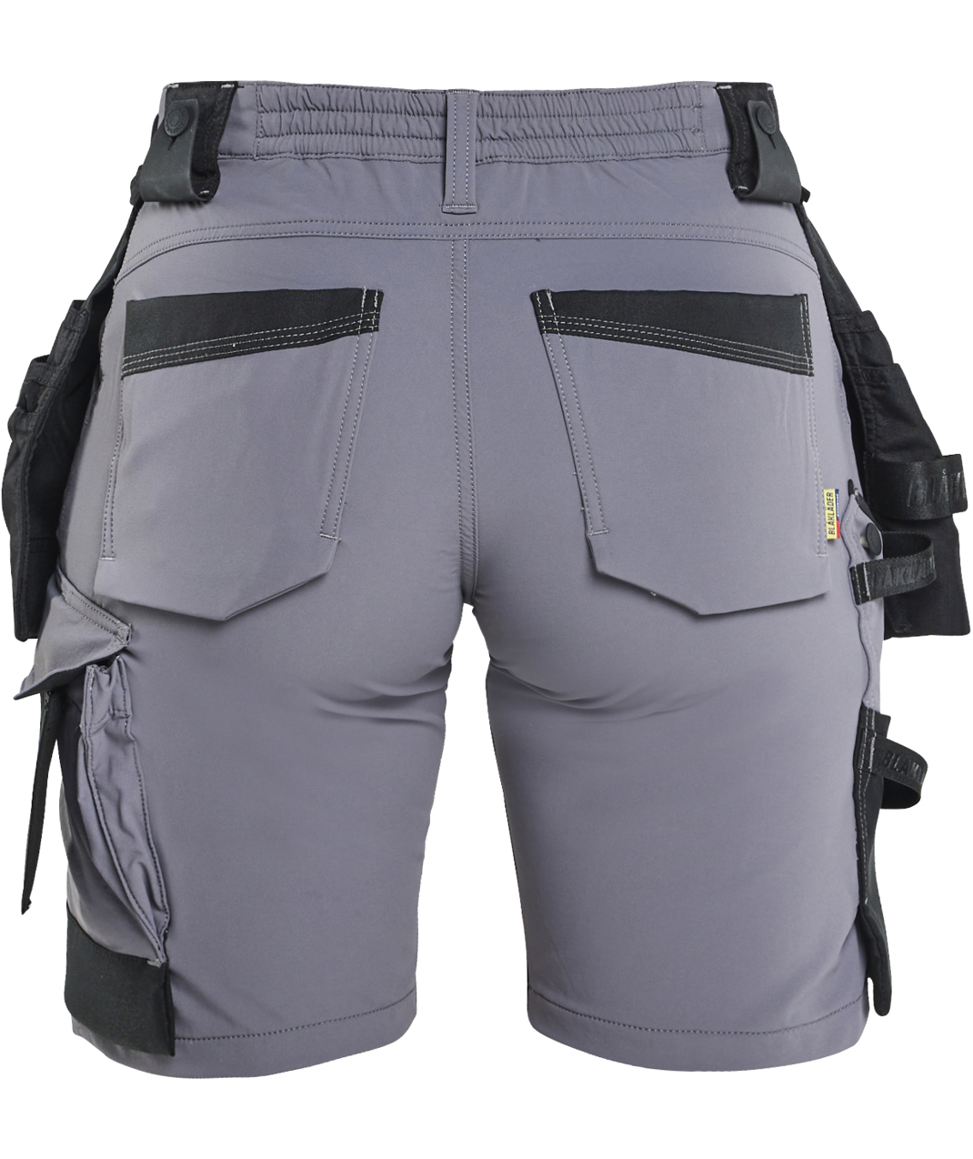 Bl&aring;kl&auml;der Damen Handwerkershorts full stretch, Mittelgrau/schwarz, large image number 2