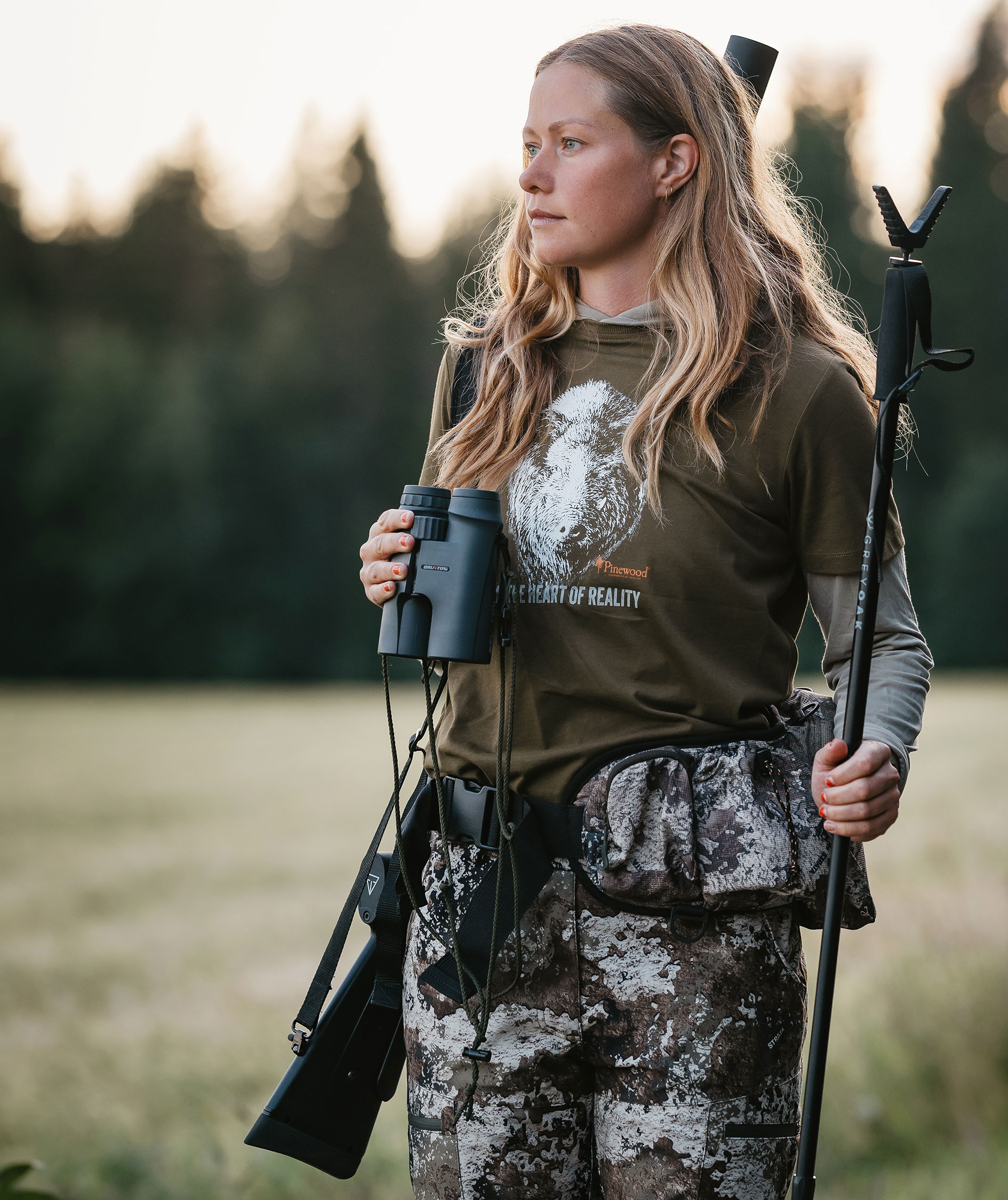 Pinewood Wild Boar dame T-shirt, Hunting Olive, large image number 3