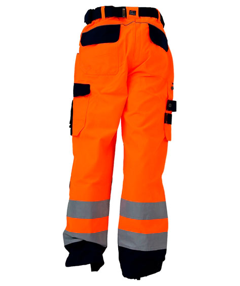 Ocean Thor arbejdsbukser, Hi-vis Orange/Marine, large image number 1