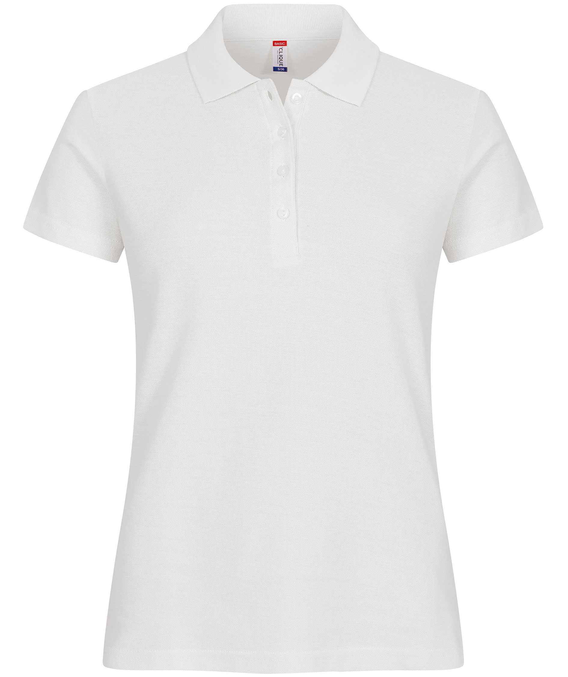 Clique Basic dame polo T-Skjorte, Offwhite, Offwhite, swatch