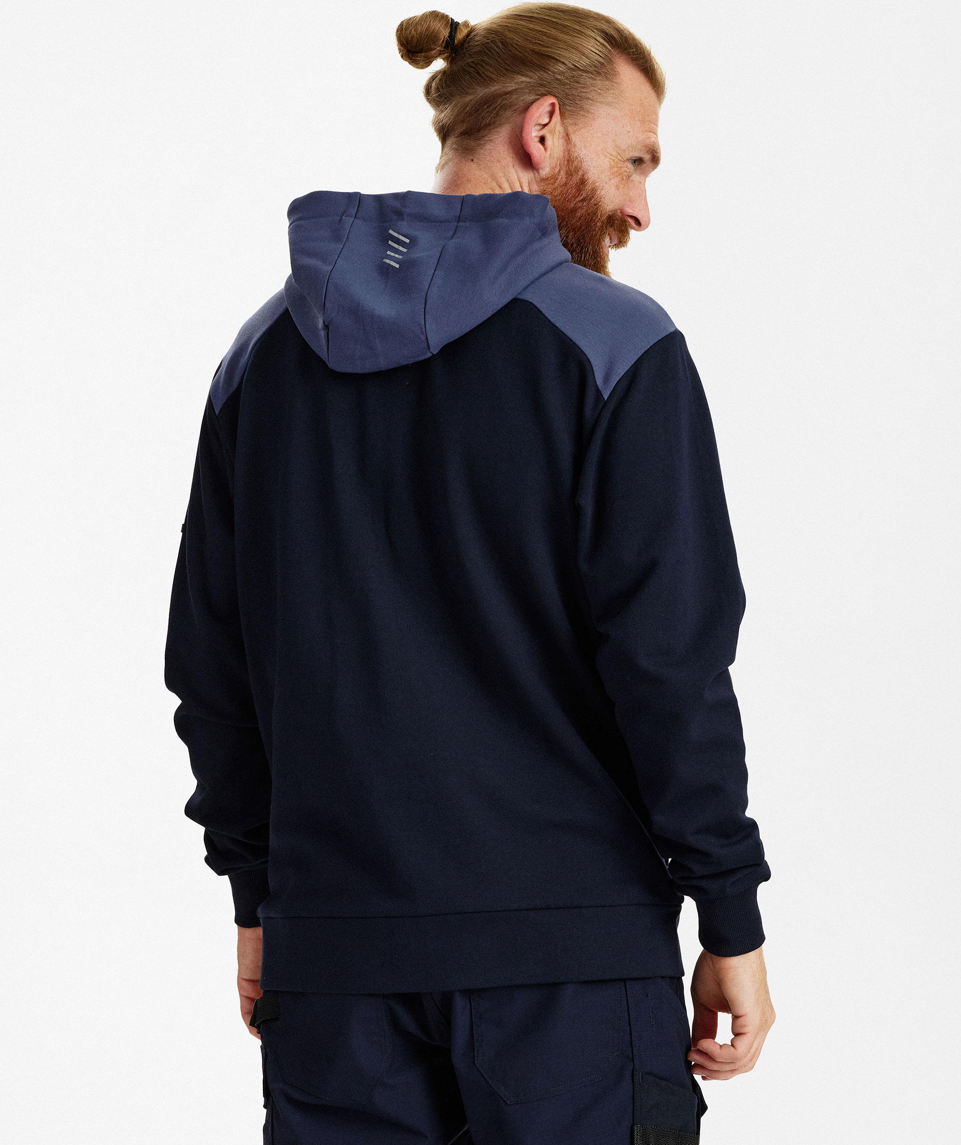 Engel Entire hettegenser med glidel&aring;s, Deep Blue/Dark Sea, large image number 4