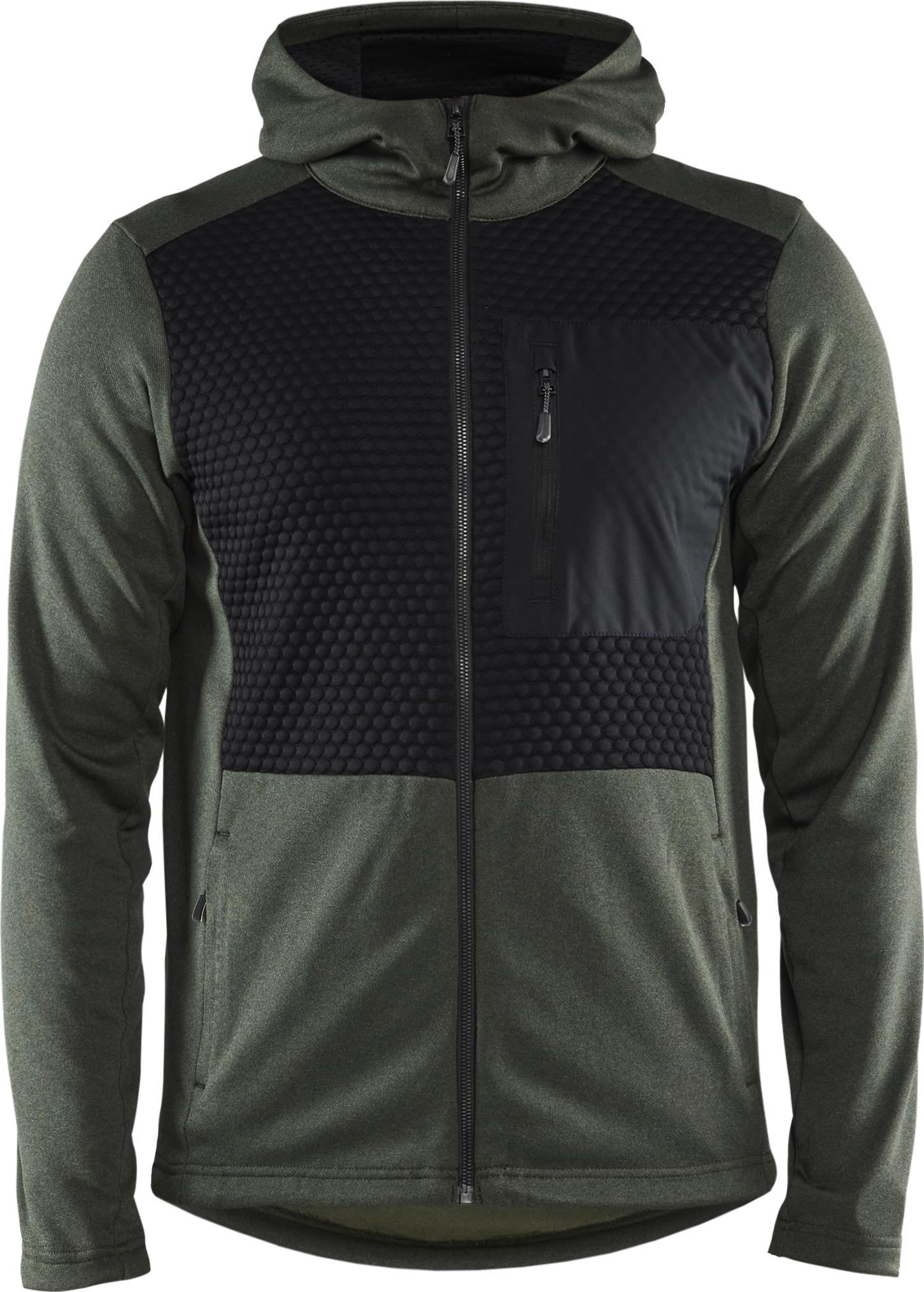 Bl&aring;kl&auml;der hoodie, H&ouml;stgr&ouml;nt/Svart, large image number 0