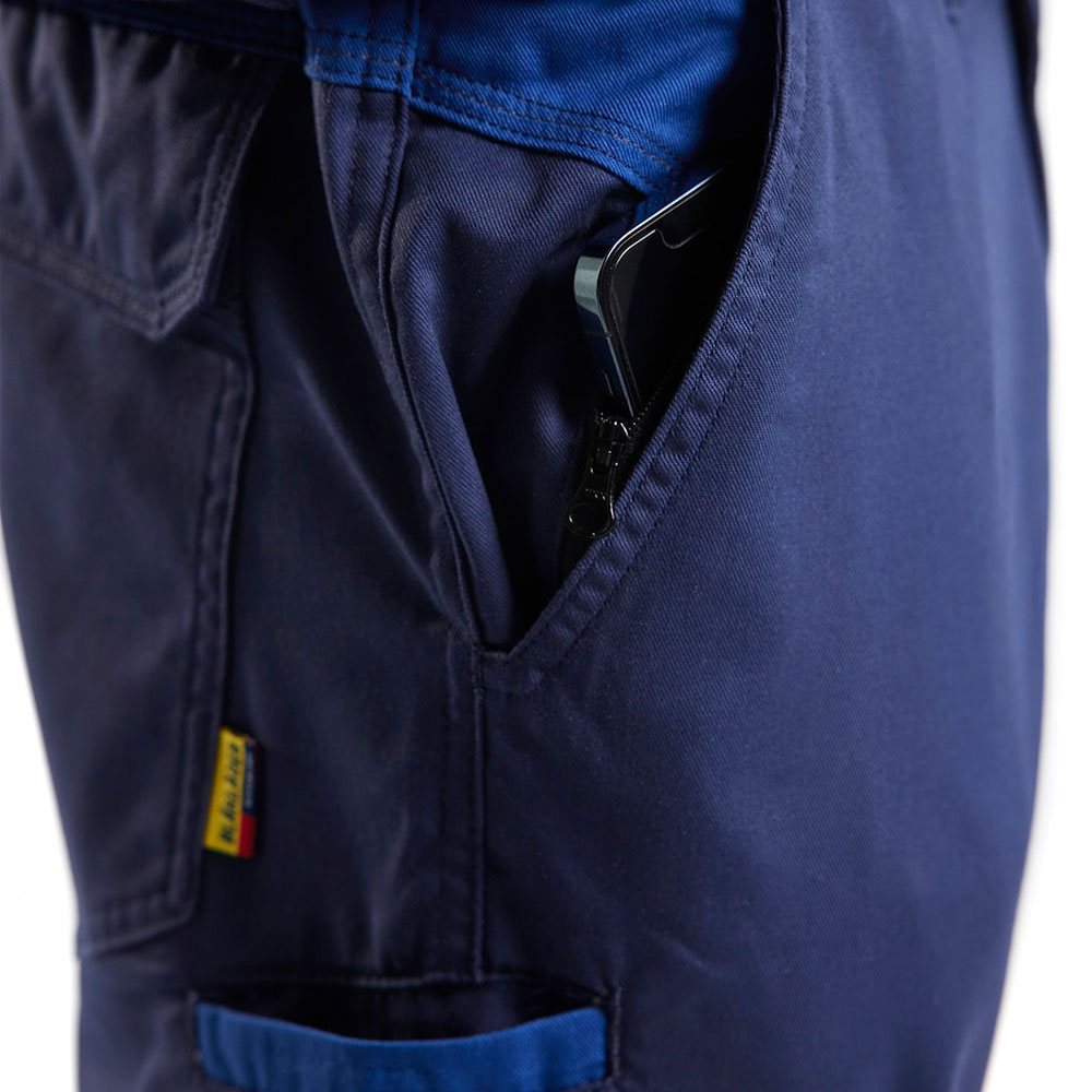 Bl&aring;kl&auml;der arbetsbyxa, Marinbl&aring;/Koboltbl&aring;, large image number 4