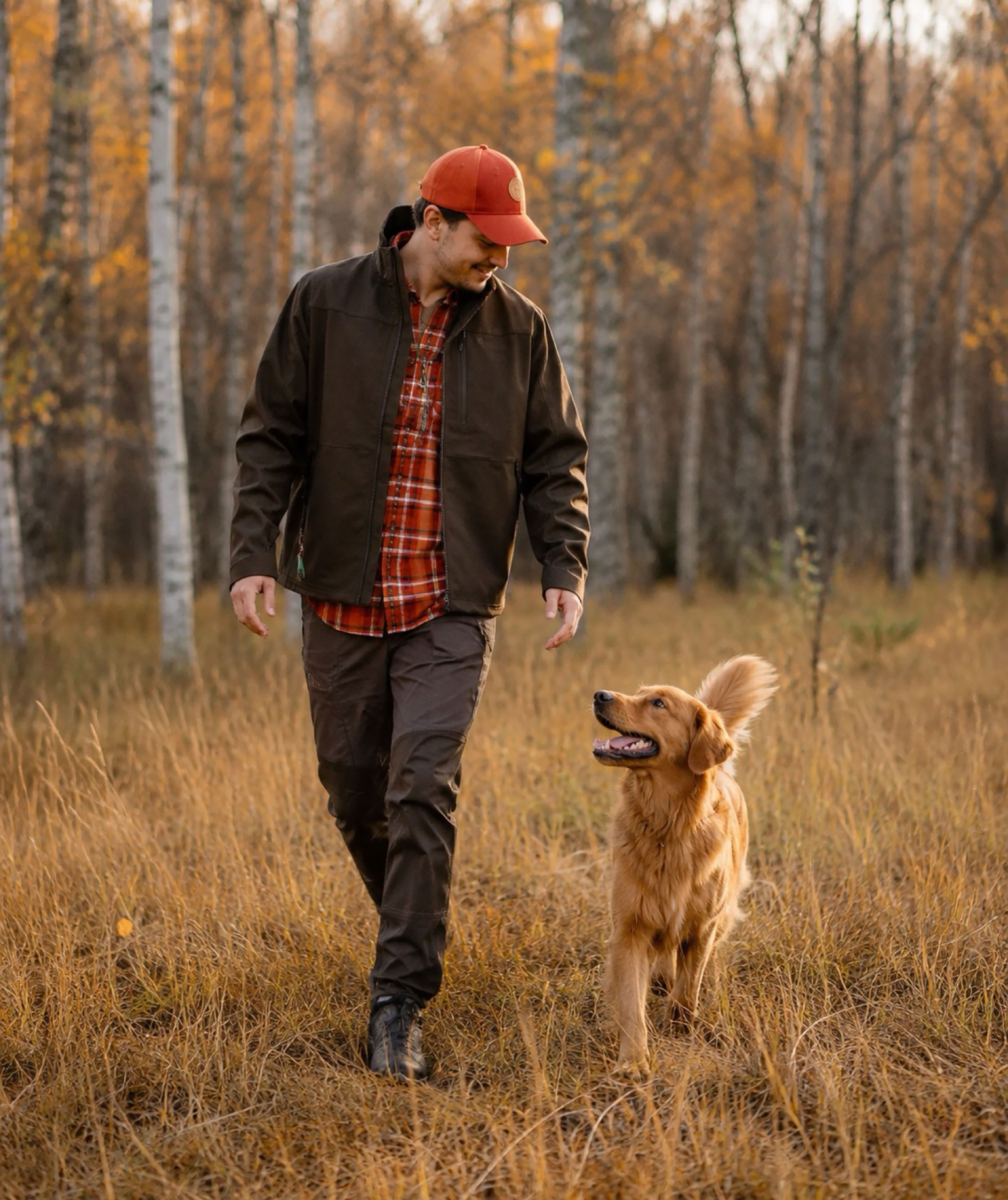 Pinewood Dog Sports Hybrid softshelljakke, Dark olive , large image number 1