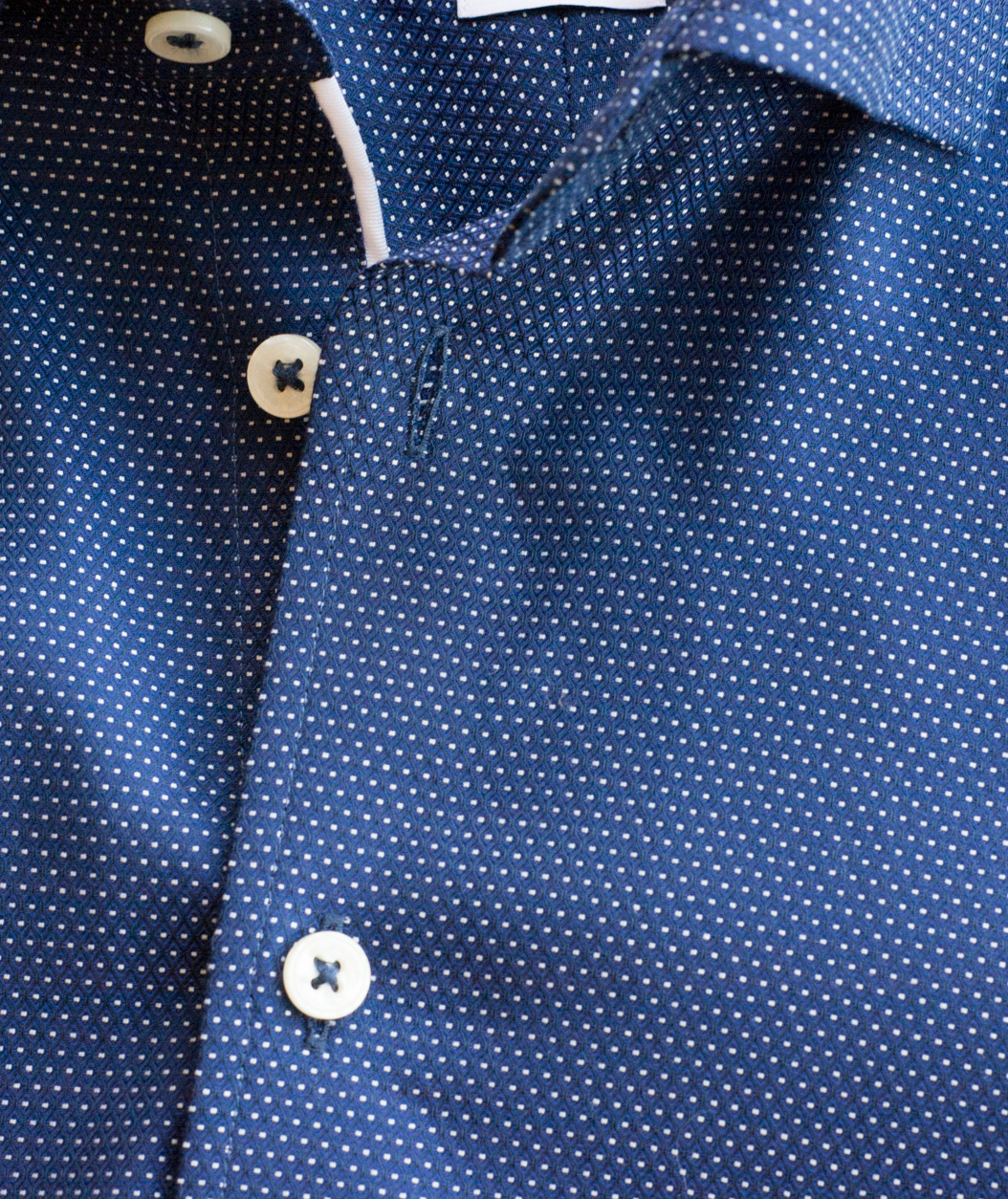 J. Harvest & Frost Purple Bow 49 slim fit shirt, Navy/White dot, large image number 3