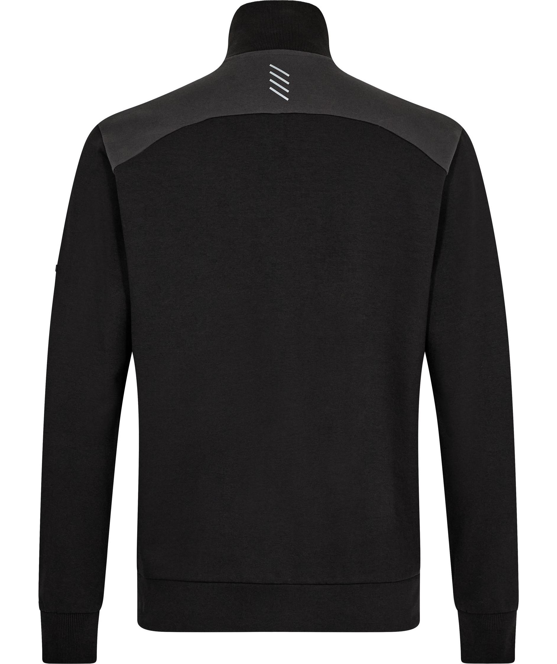Engel Entire sweat cardigan, Black/Anthracite Grey, large image number 3