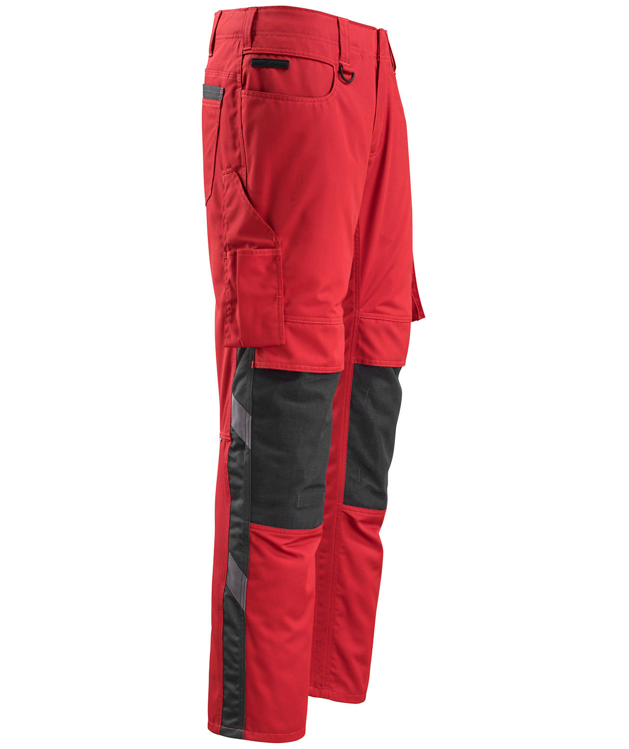 Mascot Unique Mannheim arbetsbyxa, l&auml;tt, R&ouml;d/Svart, large image number 3