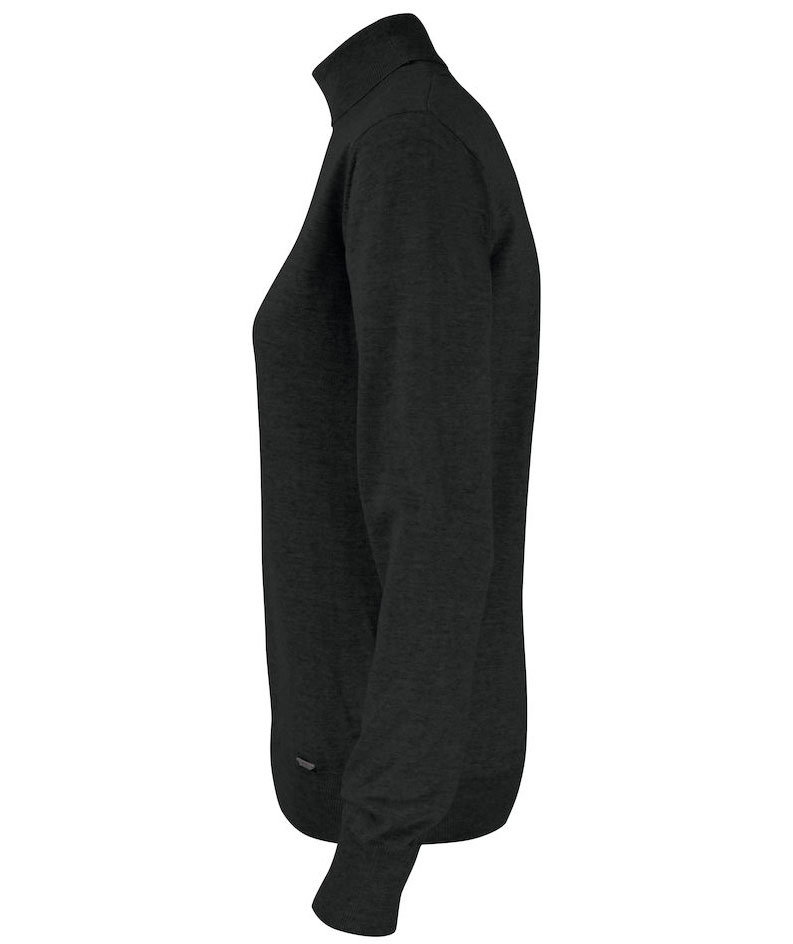 Cutter & Buck Kennewick women's turtleneck with merino wool, Black, large image number 3