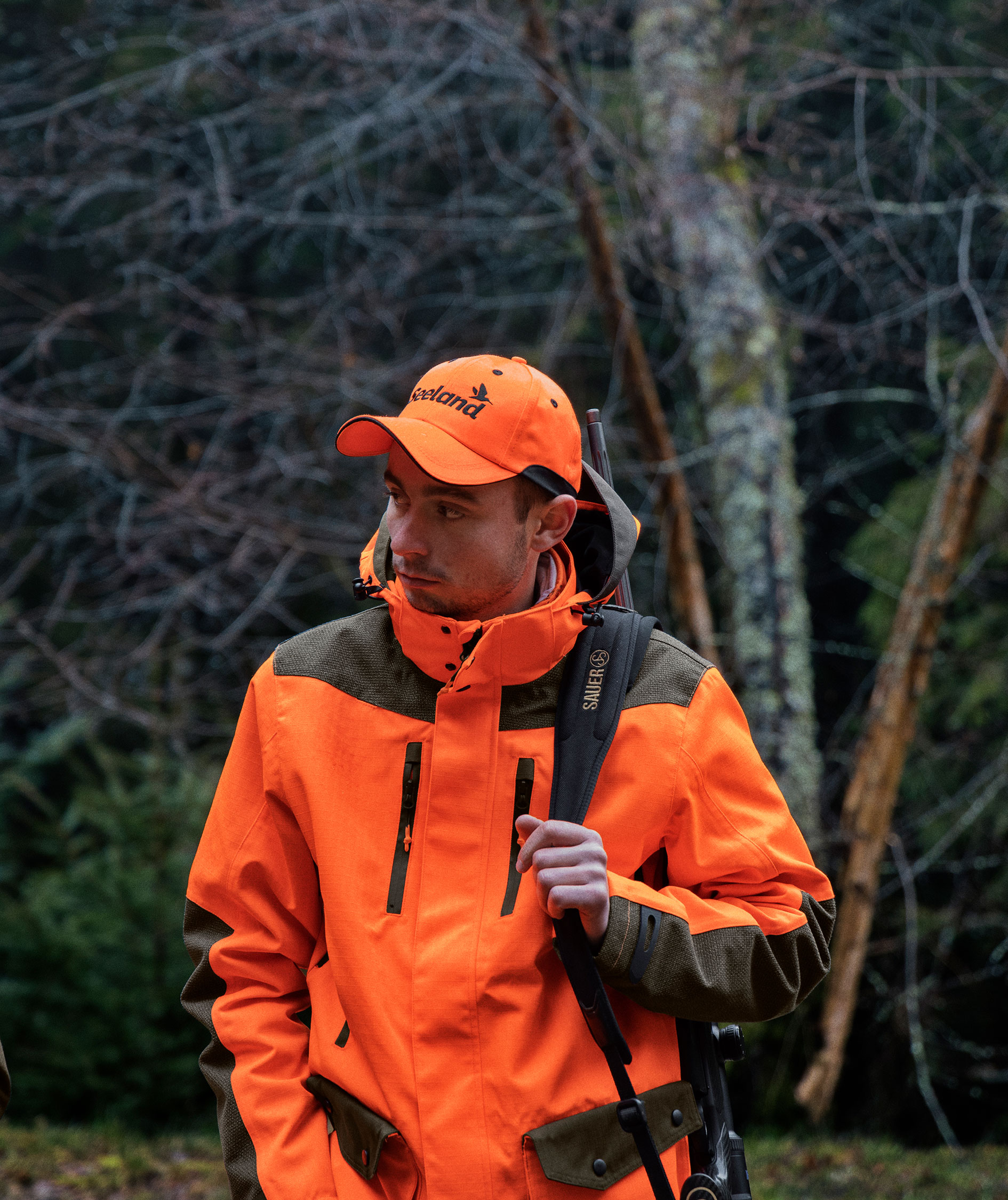 Seeland Venture Rover jacka, Varsel Orange/Pine Green