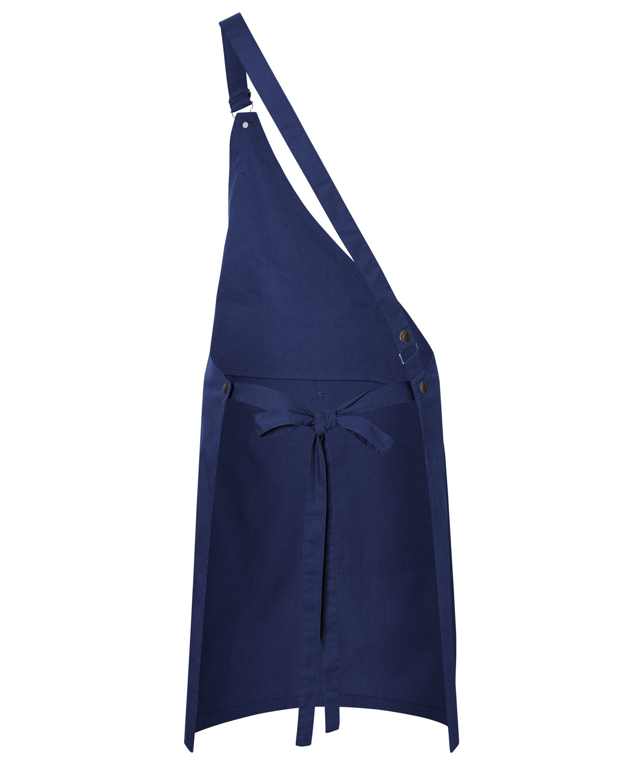 Karlowsky Classic asymmetrical bib apron with pocket, Navy, Navy, large image number 2