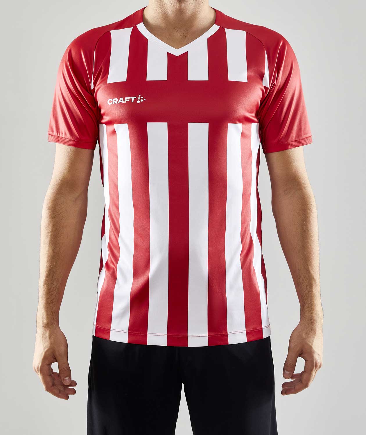 Craft Progress 2.0 Stripe Jersey T-shirt, Vit/R&ouml;d, large image number 1