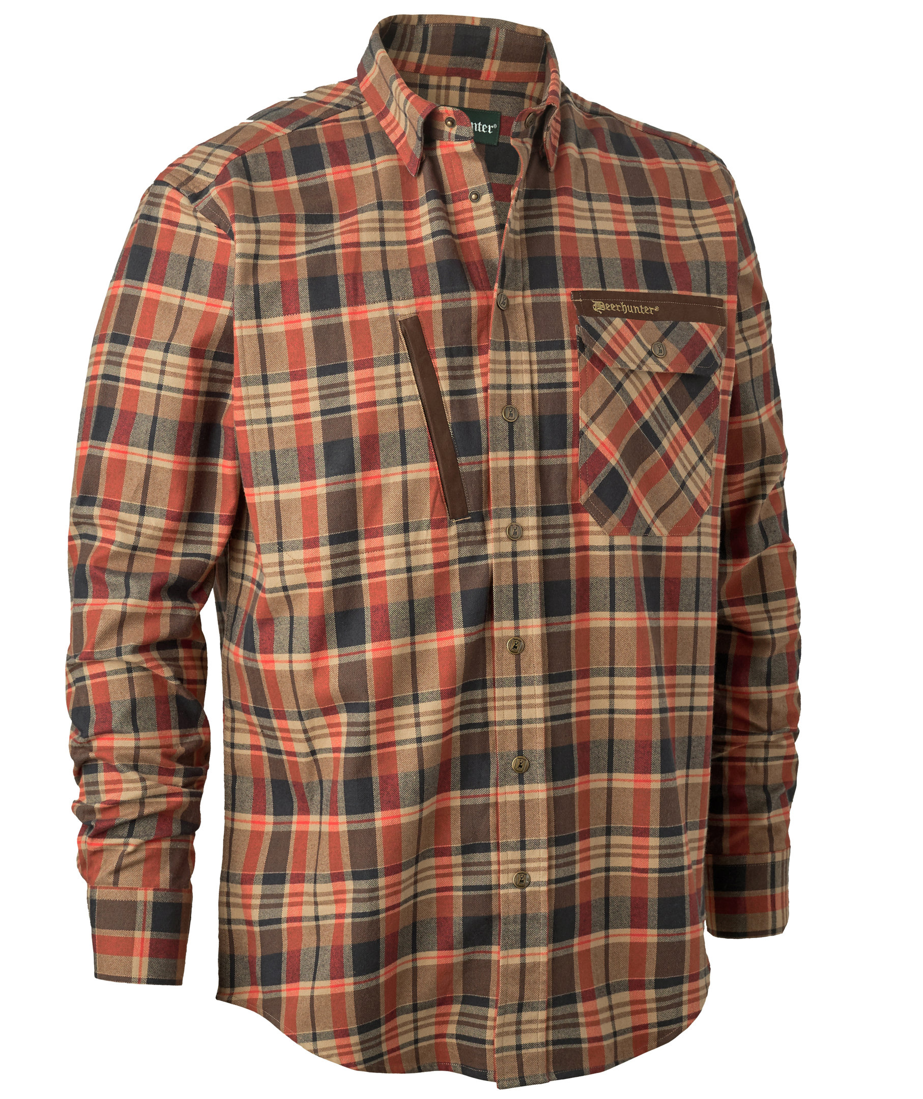 Deerhunter Hektor skjorta, Orange checked