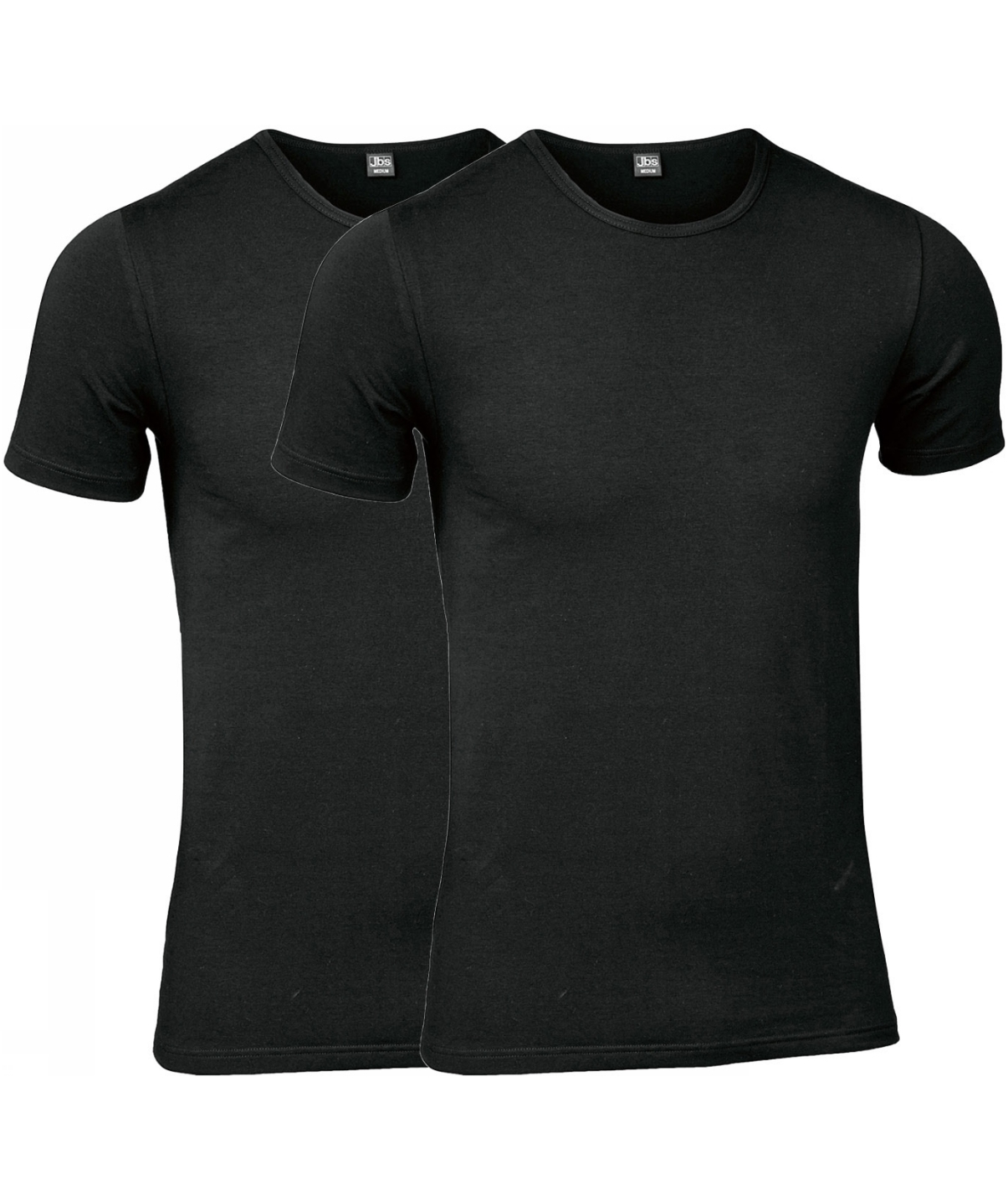 JBS 2-pak kort&aelig;rmet undertr&oslash;je, Sort