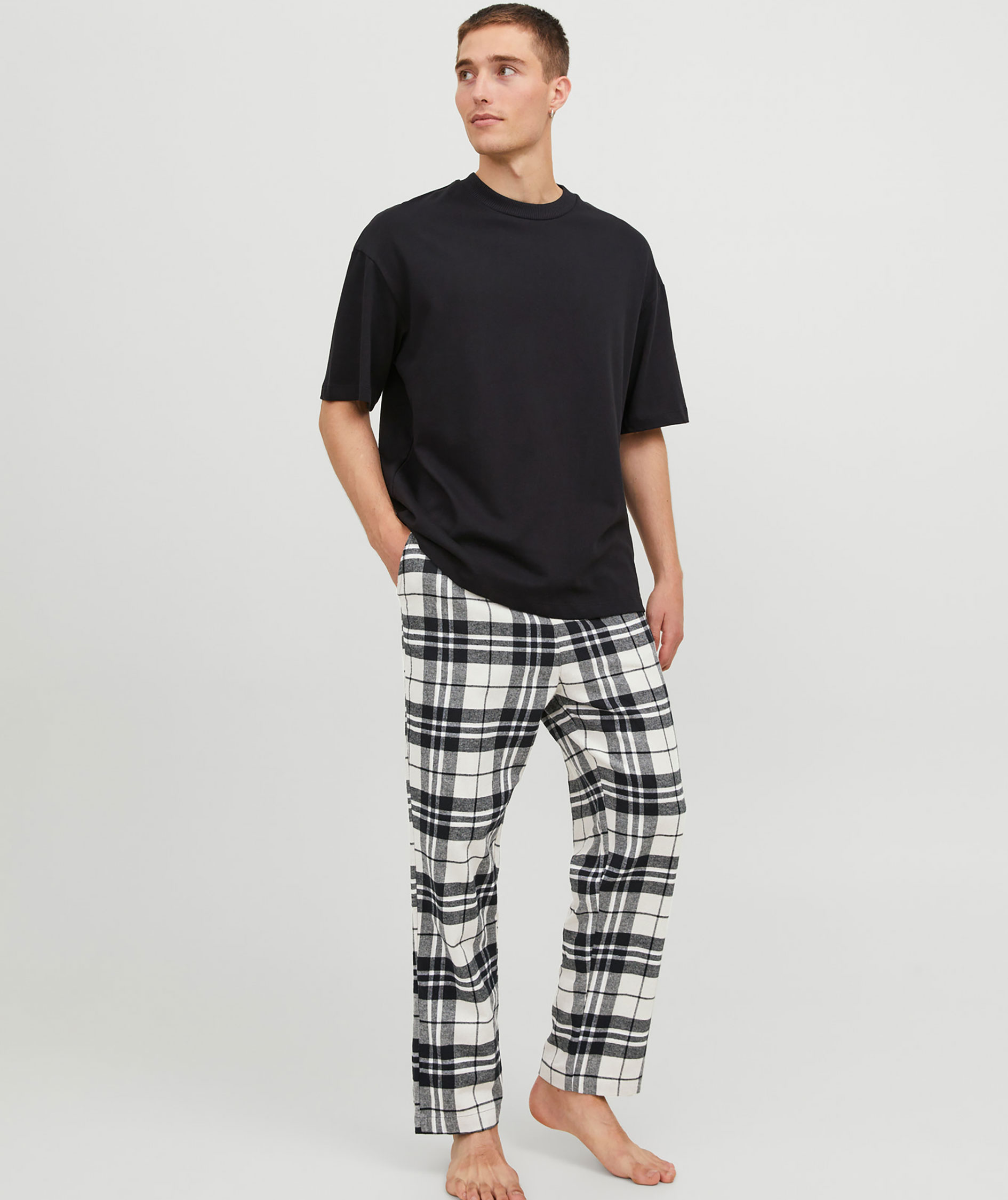 Jack & Jones JACRIMON pajama trousers, Moonbeam