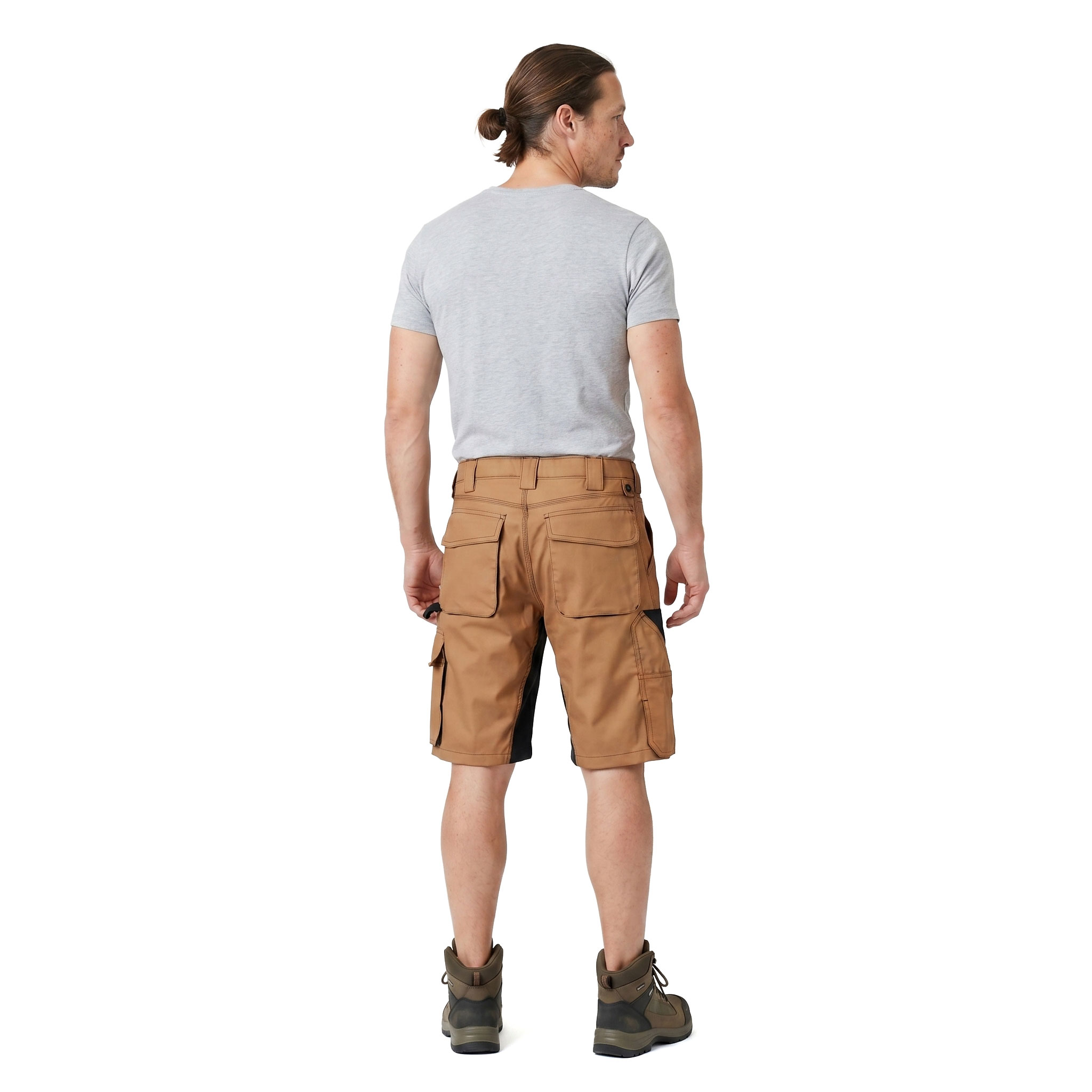 J.A.K. work shorts 1610, Camel/black, large image number 2