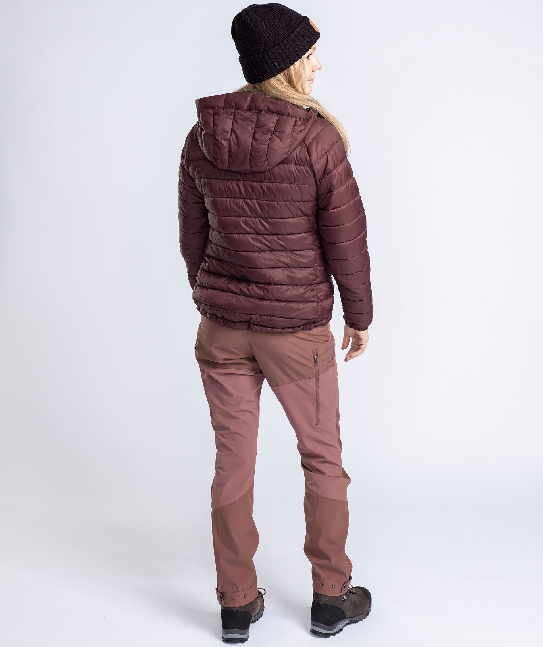 Pinewood&nbsp;Abisko Insulation vatteret damejakke, Earth Plum, large image number 3
