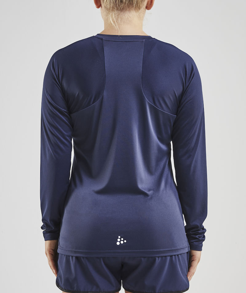 Craft Pro Control Impact l&aring;ng&auml;rmad T-shirt dam, Navy/Vit, large image number 3
