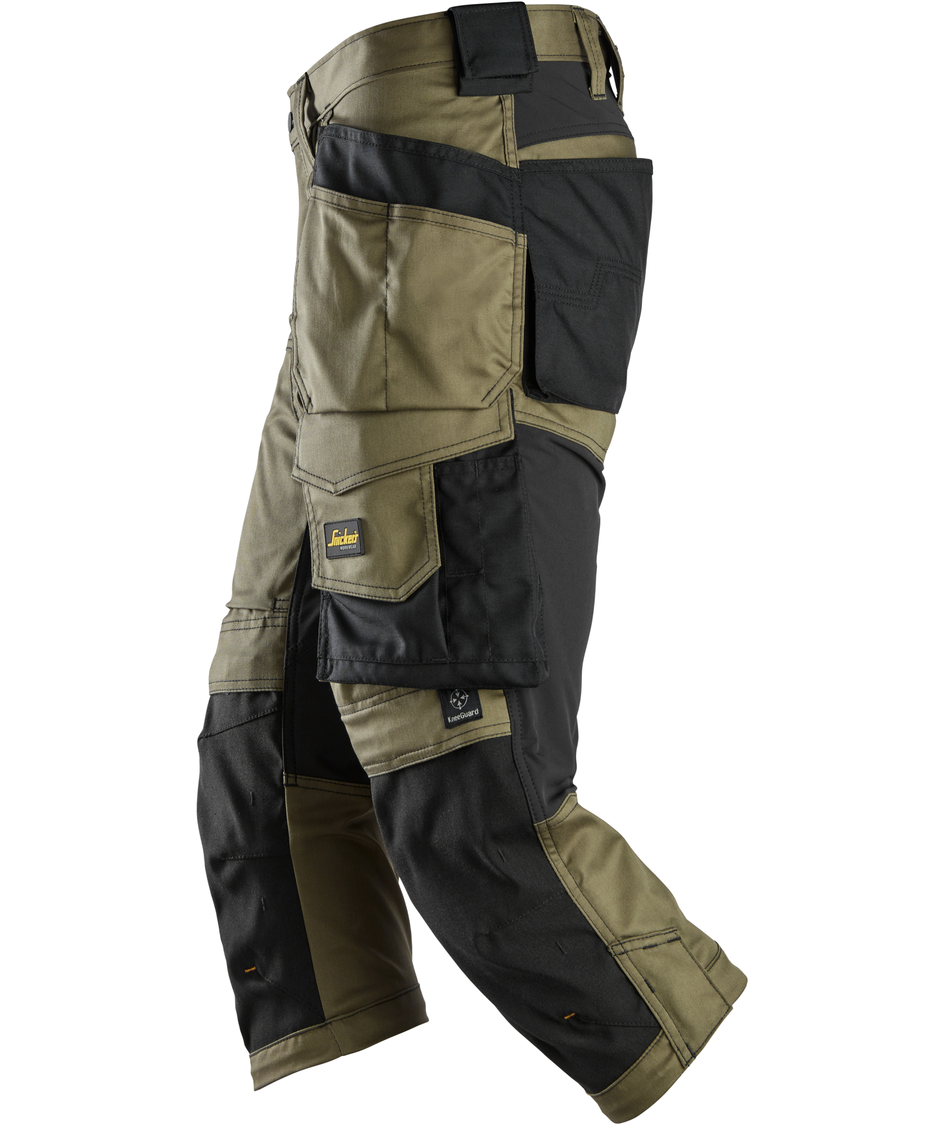 Snickers AllroundWork h&aring;ndverkerknickers 6142, Khaki Green/Black, large image number 5