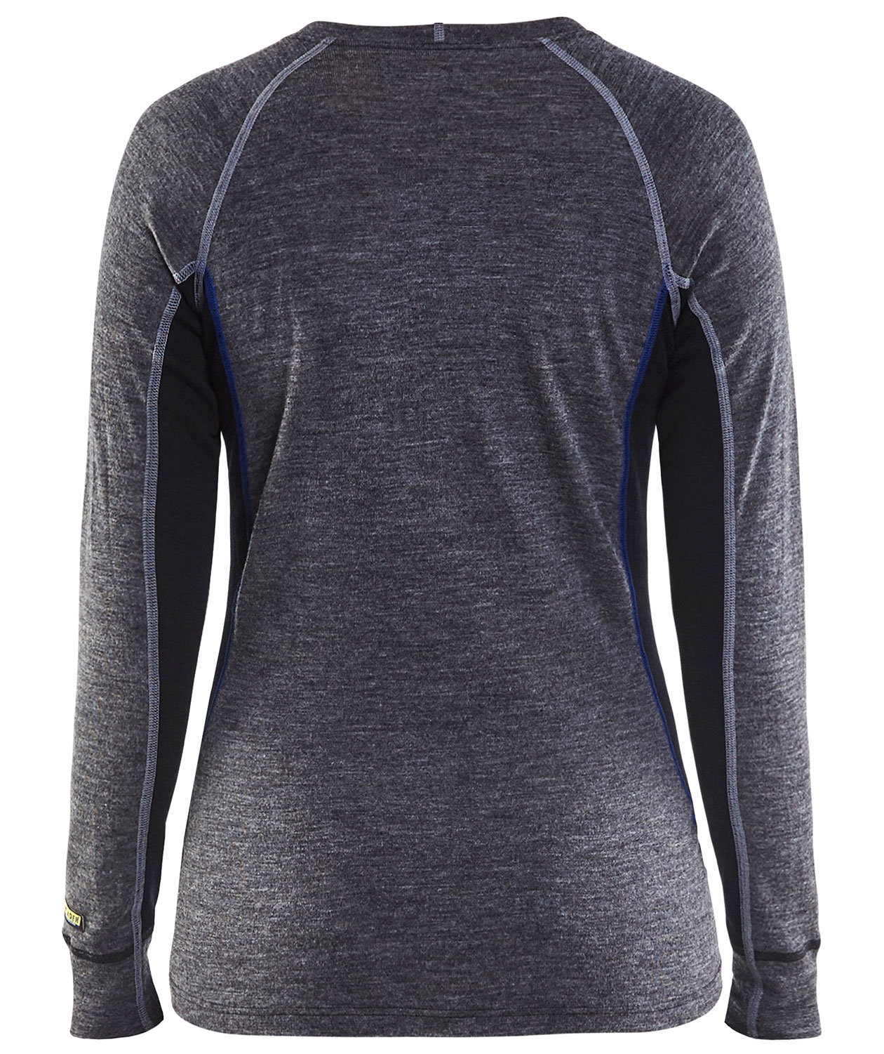 Bl&aring;kl&auml;der undertr&ouml;ja dam med merinoull, Gr&aring;/Svart