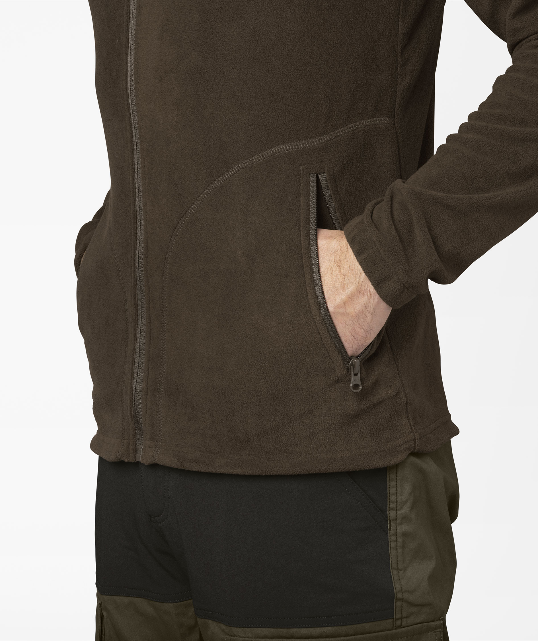 Seeland Benjamin Fleecejacke, Dark brown, large image number 3