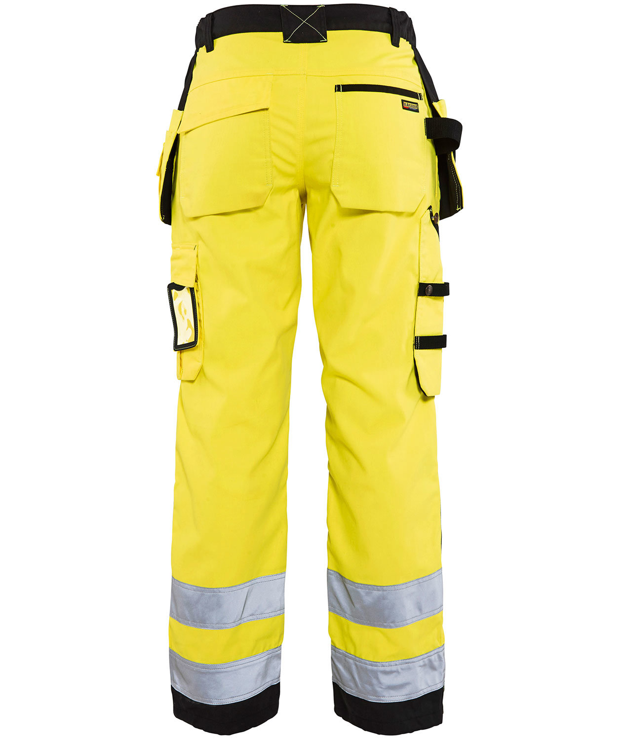 Bl&aring;kl&auml;der dame h&aring;ndverkerbukse, Hi-vis Gul/Svart, large image number 2