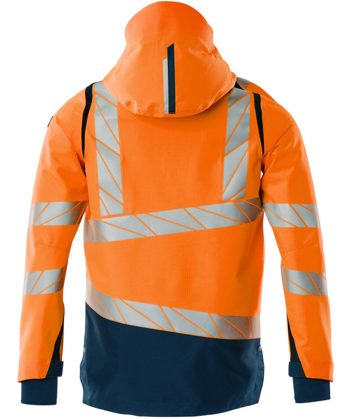 Mascot Accelerate Safe skaljakke, Hi-Vis Orange/M&oslash;rk Petrolium, large image number 1