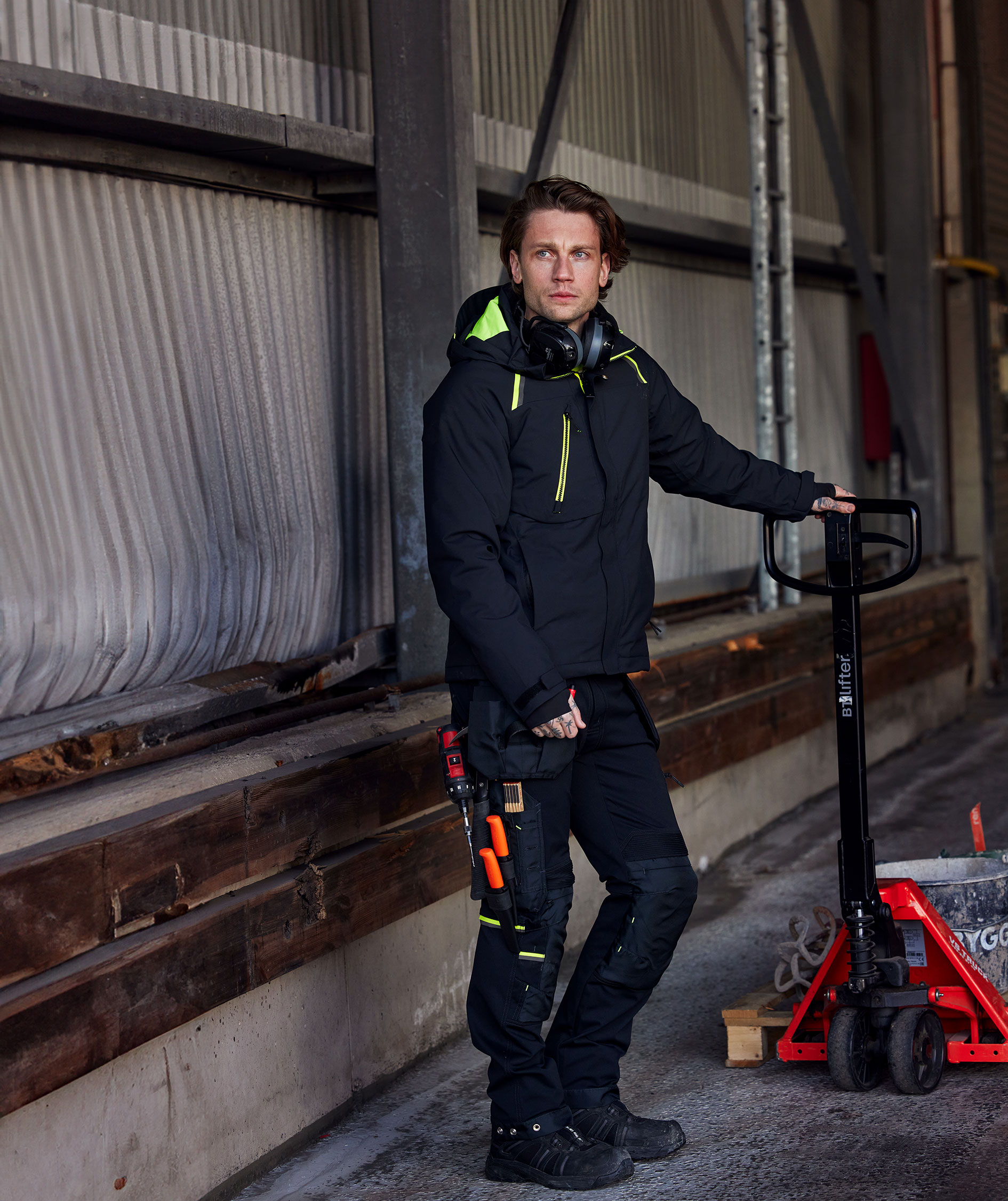 Fristads vinterjacka 4873 GLPS, Svart, large image number 7