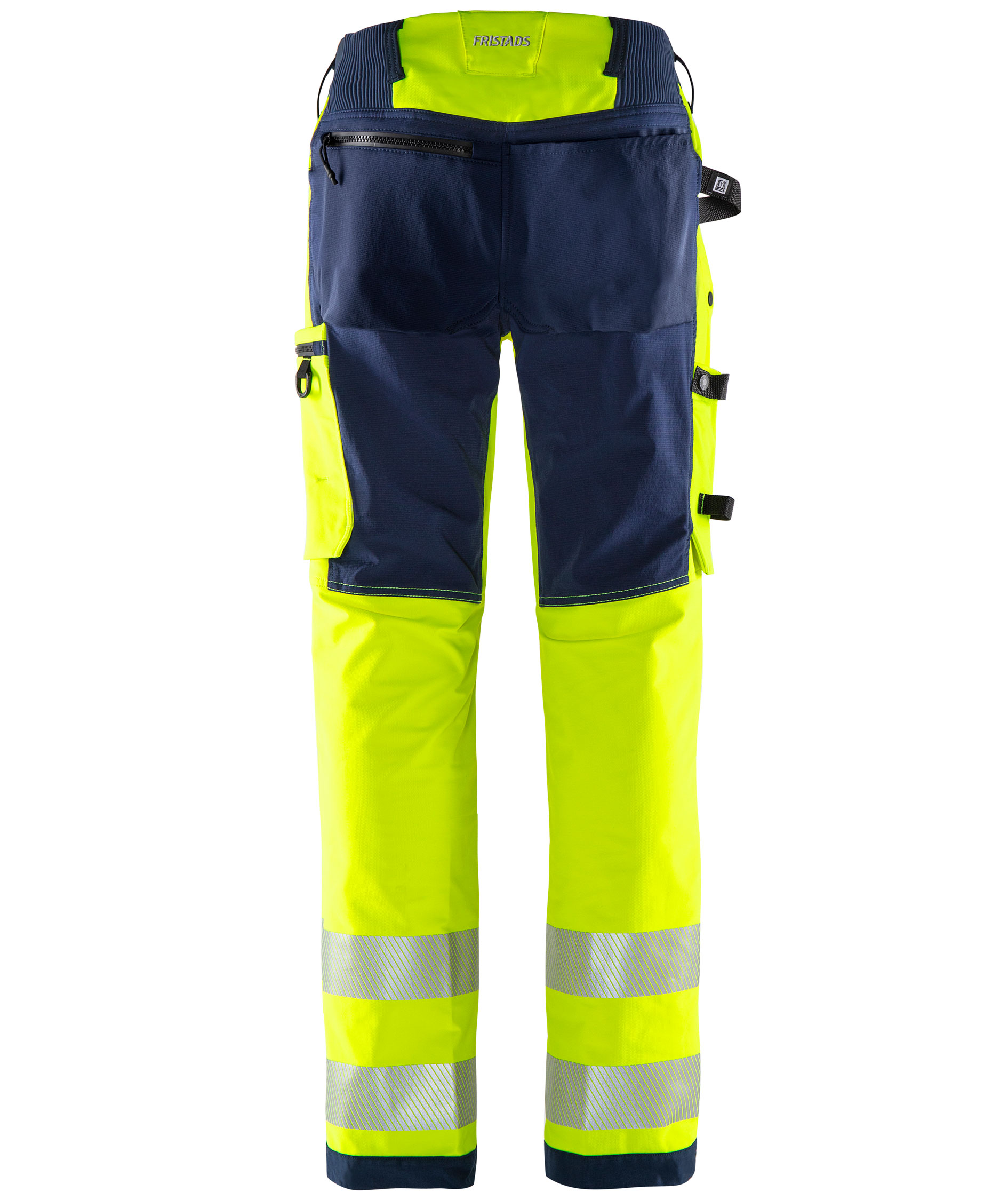 Fristads Green work trousers 2645 GSTP full stretch, Hi-Vis yellow/marine, large image number 2