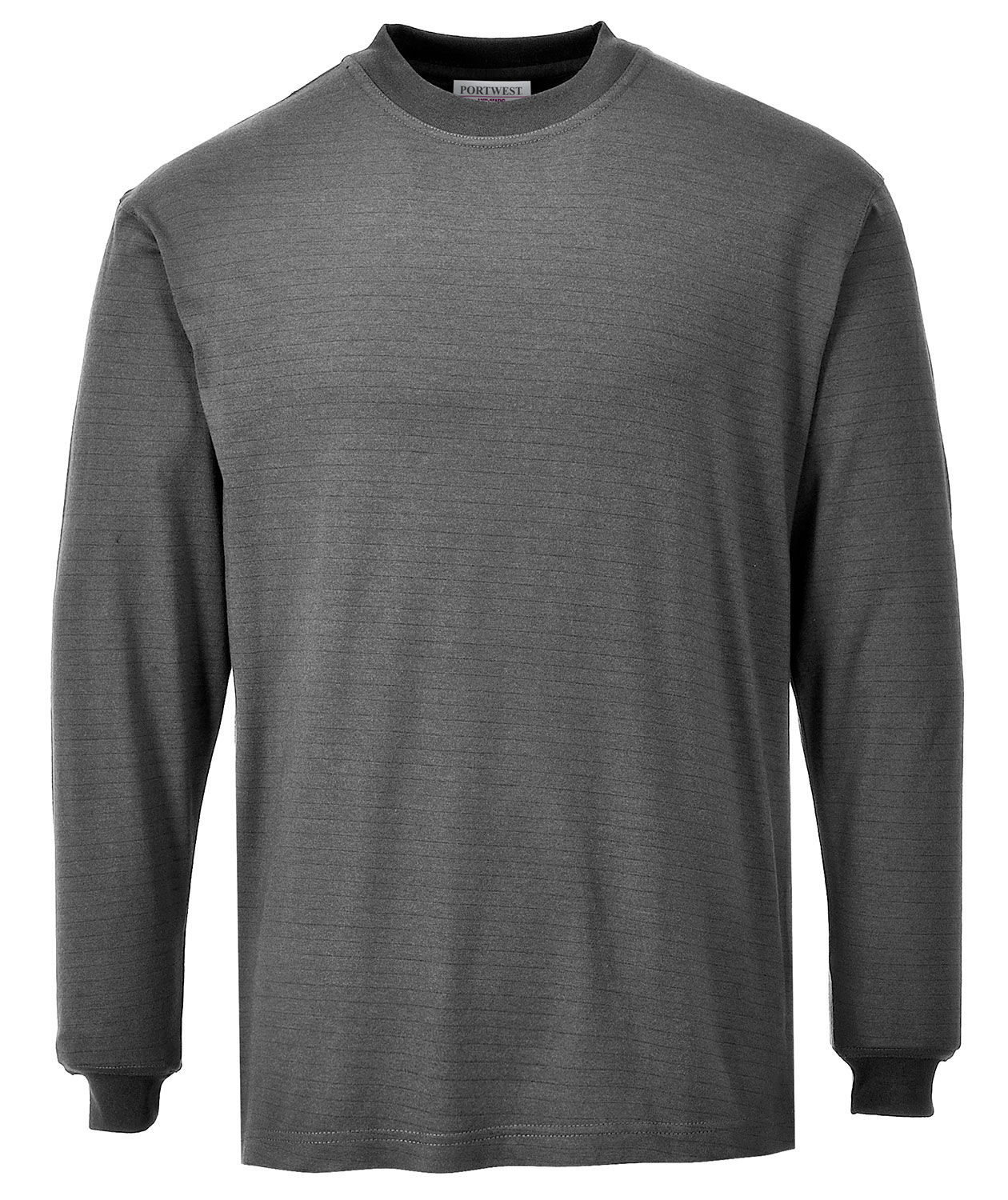 Portwest FR antistatische lang&auml;rmliges T-Shirt, Grau