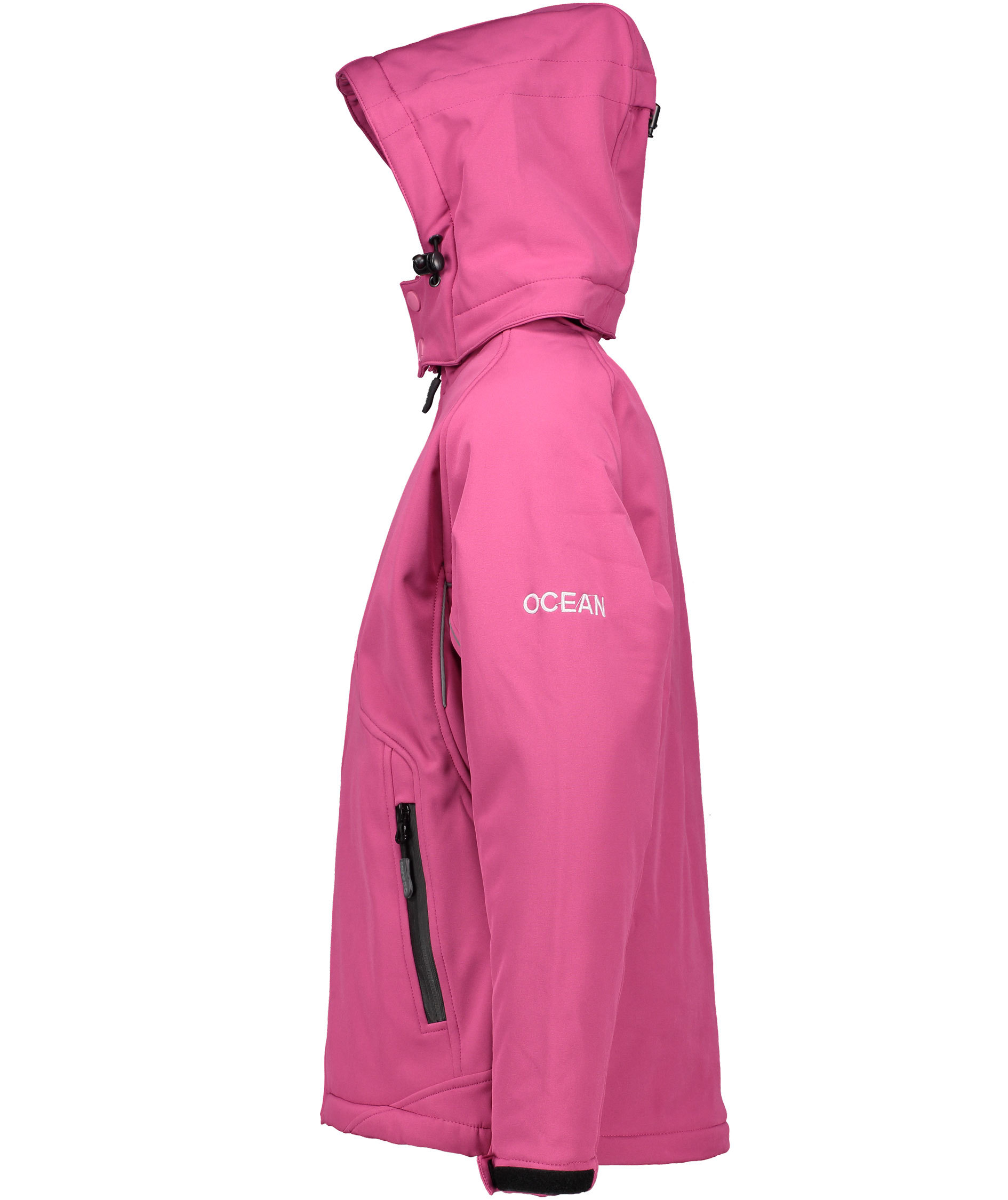 Ocean softshell jacket for kids, Fuchsia, large image number 2
