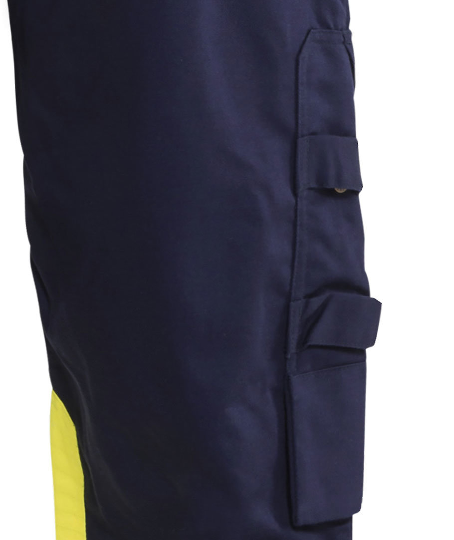Bl&aring;kl&auml;der byxa Multinorm, Marin/Hi-Vis gul, large image number 2