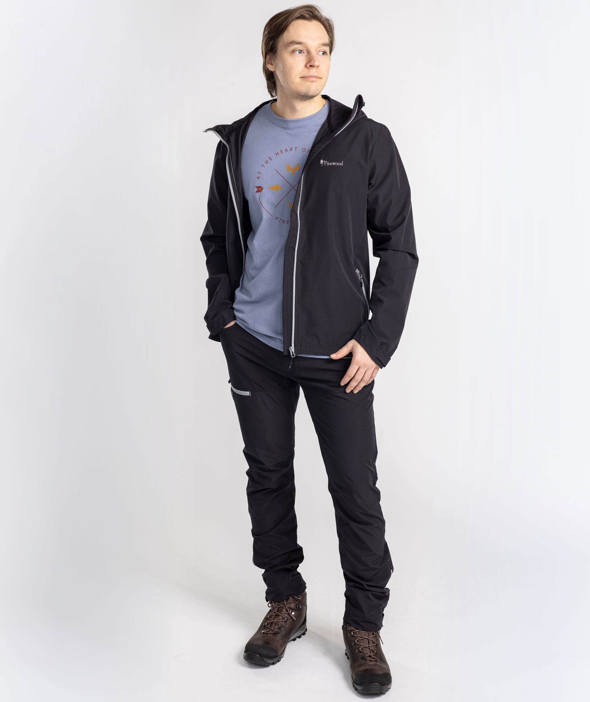 Pinewood Trail stretch jakke, Sort, large image number 3