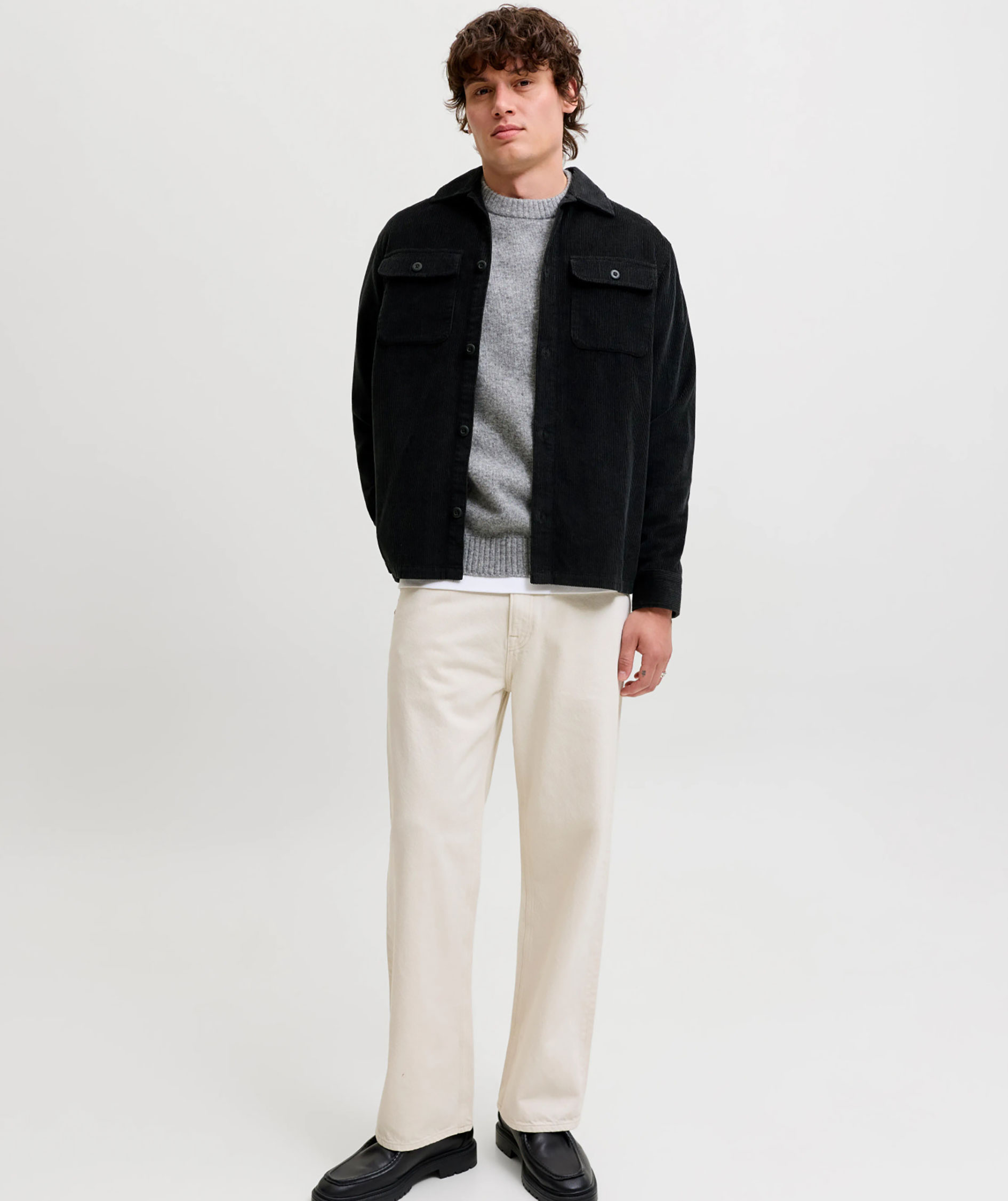 Jack & Jones JJEREGENT CORD Overshirt, Black, large image number 6