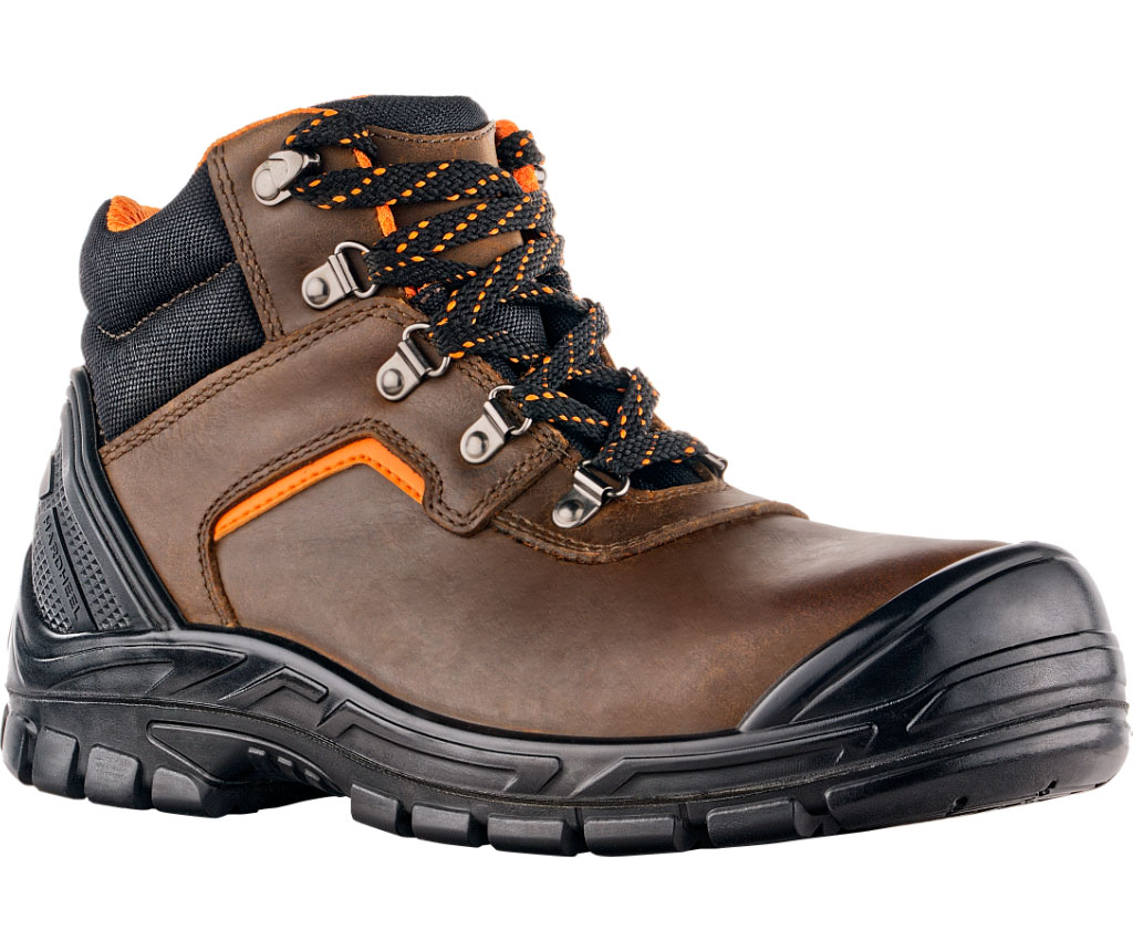 VM Footwear Hannover sikkerhedsst&oslash;vletter S3, Brun/sort/orange