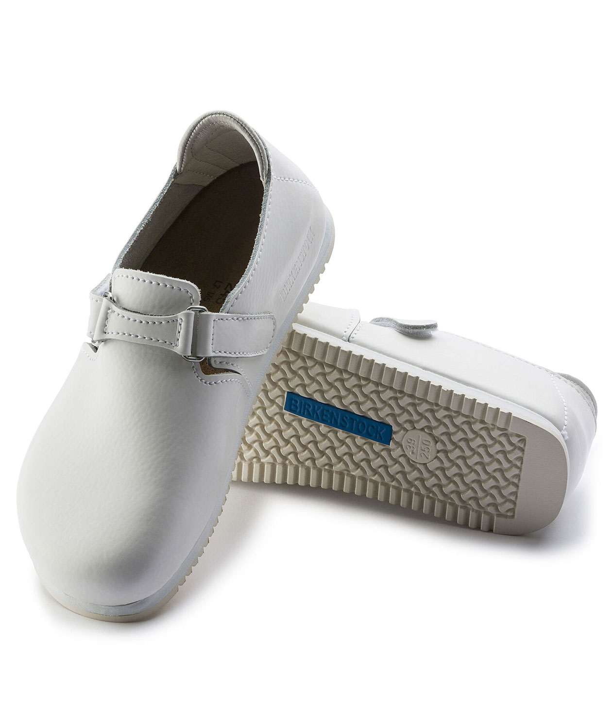 Birkenstock Linz Super Grip Narrow Fit women's work shoes, White, large image number 2