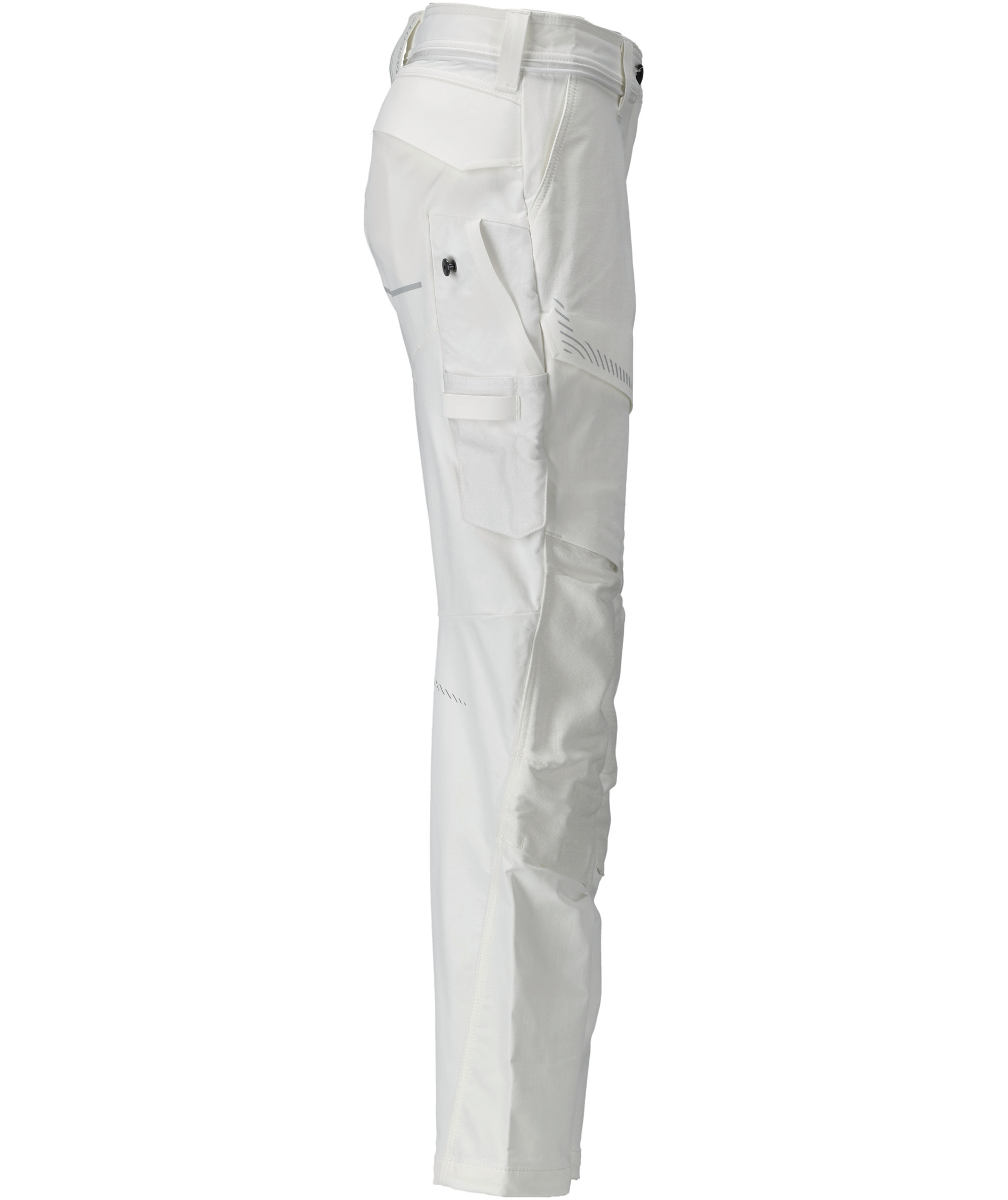 Mascot Customized diamond fit dame arbejdsbukser full stretch, Hvid, Hvid, large image number 2